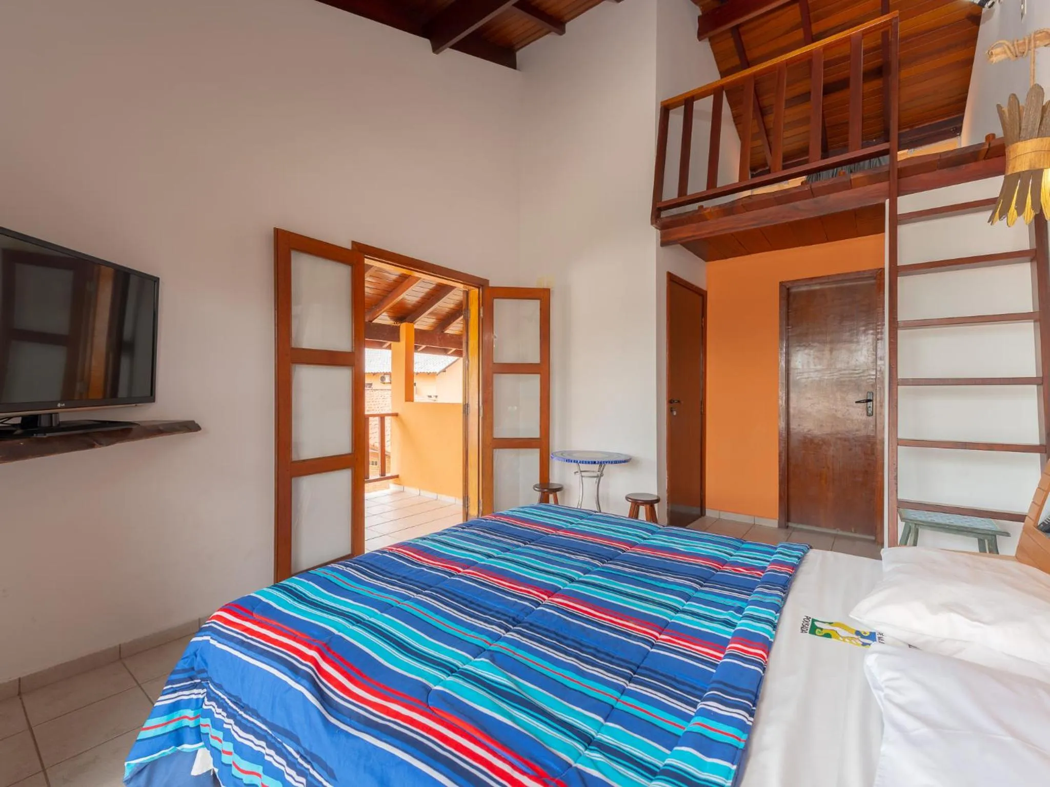 Bed in Pousada Pé Na Areia