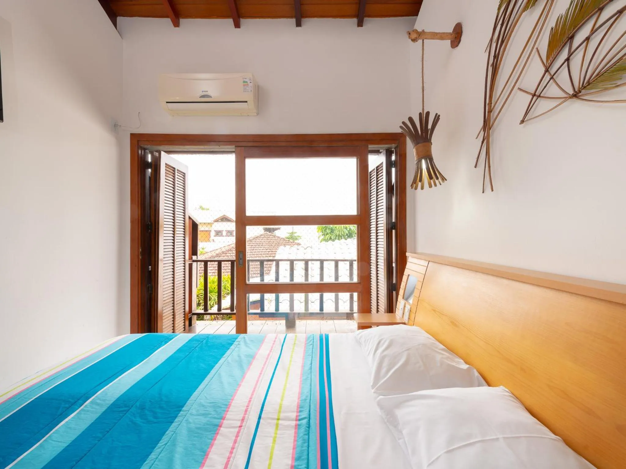 Bedroom, Bed in Pousada Pé Na Areia