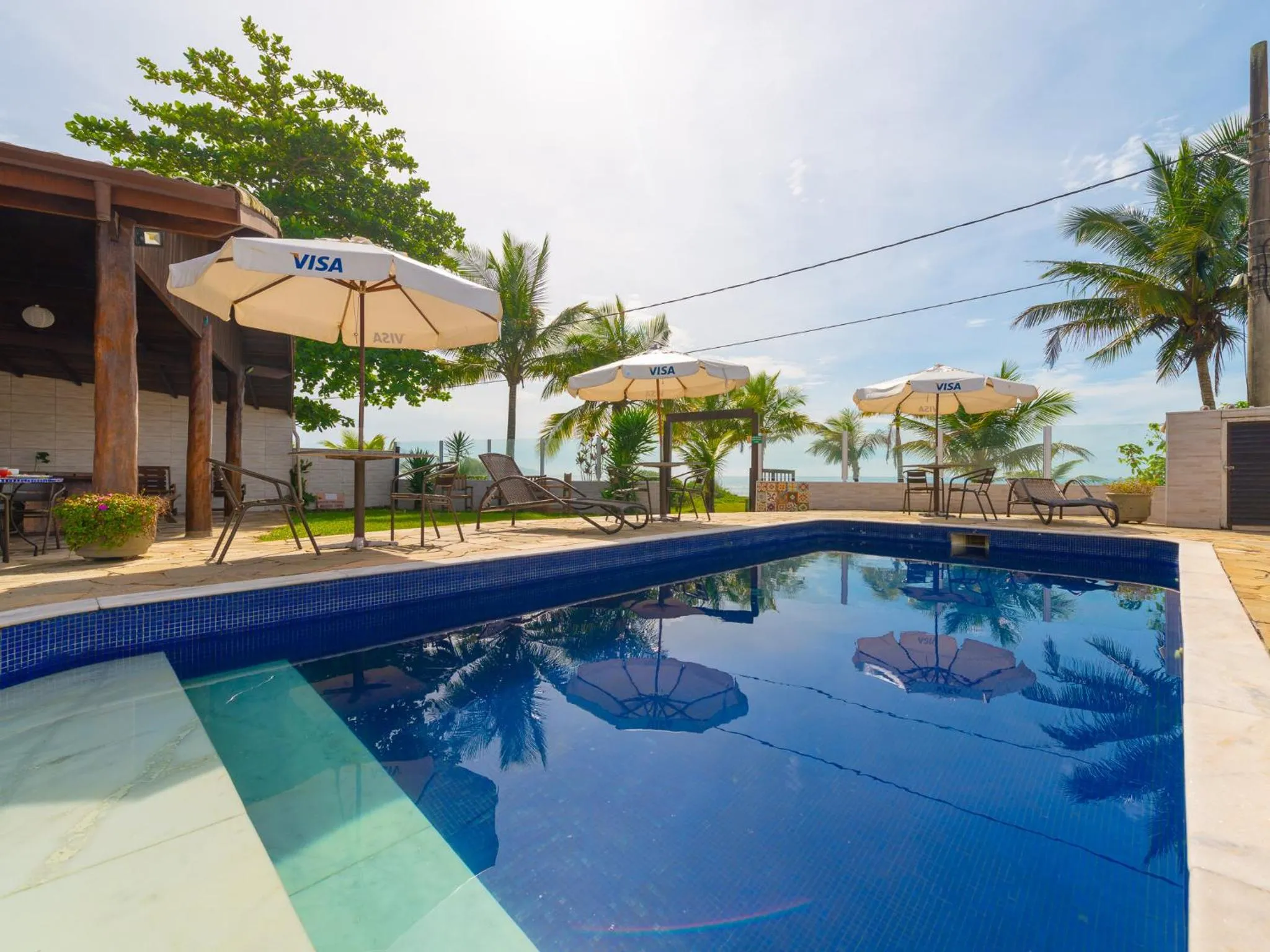 Swimming pool in Pousada Pé Na Areia