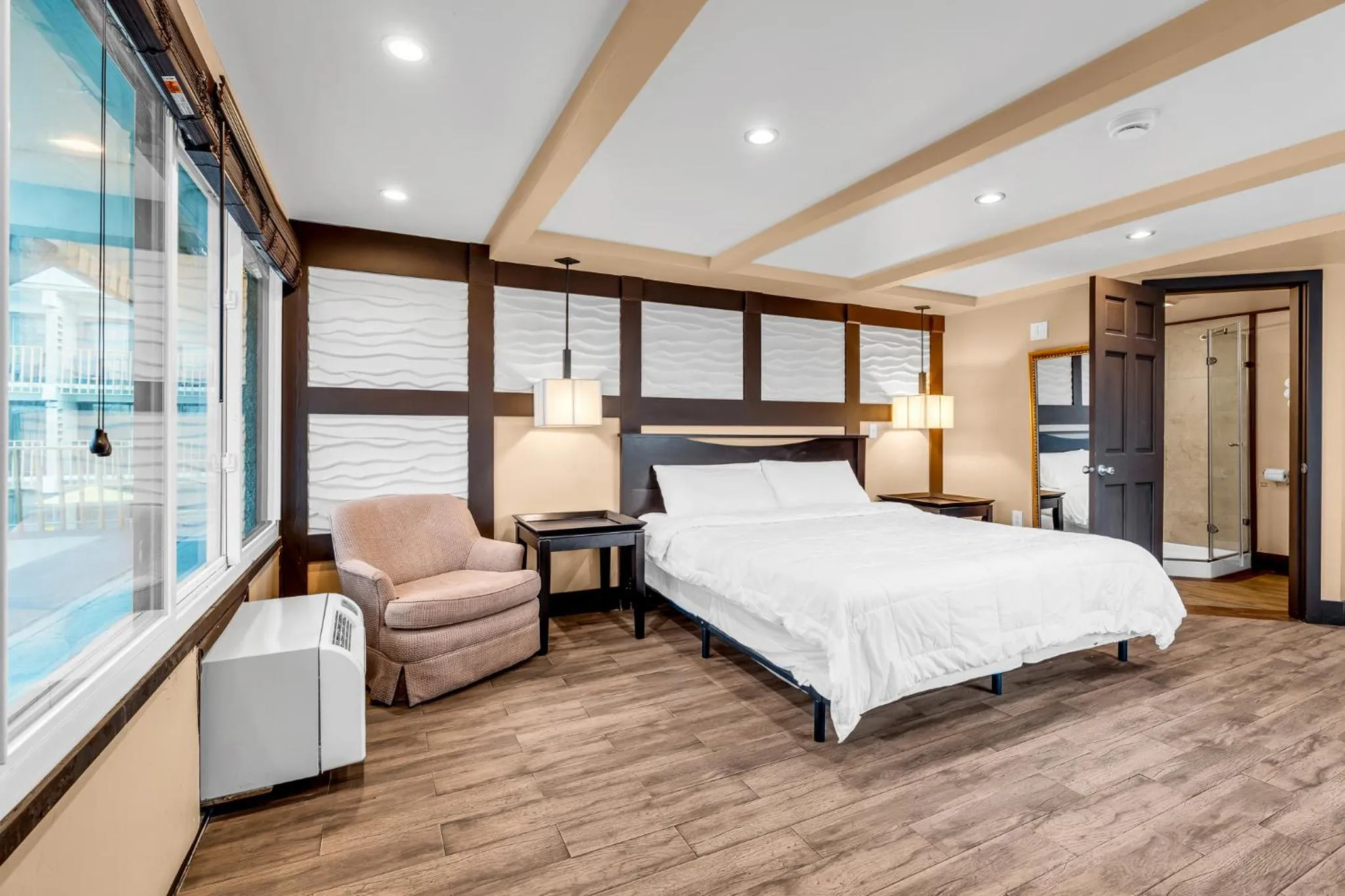 Bed in Aztec Ocean Resort