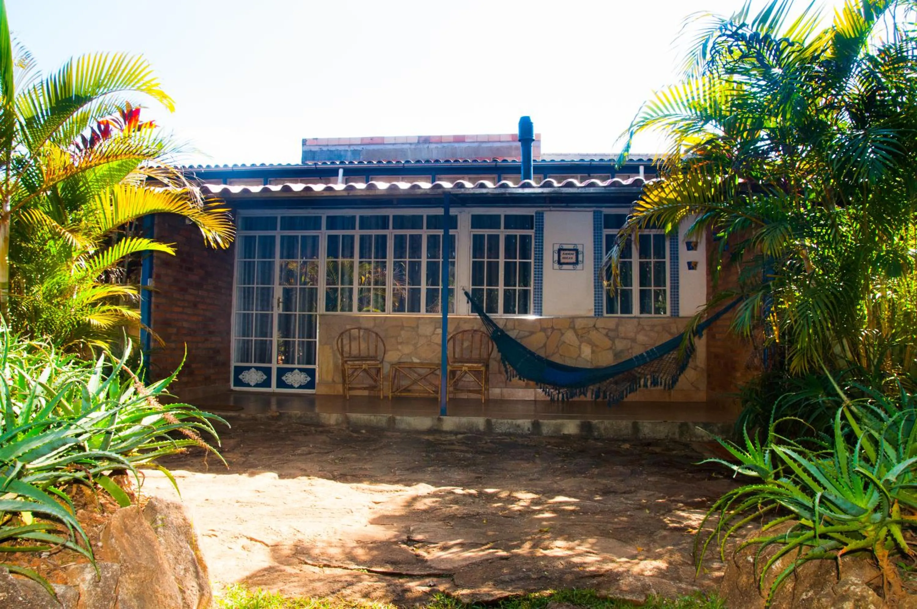 Garden view in Pousada Xica da Silva