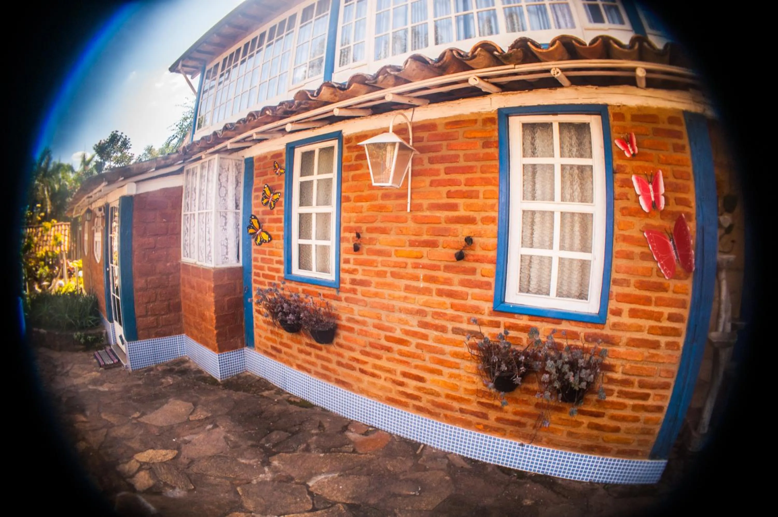 Garden view in Pousada Xica da Silva