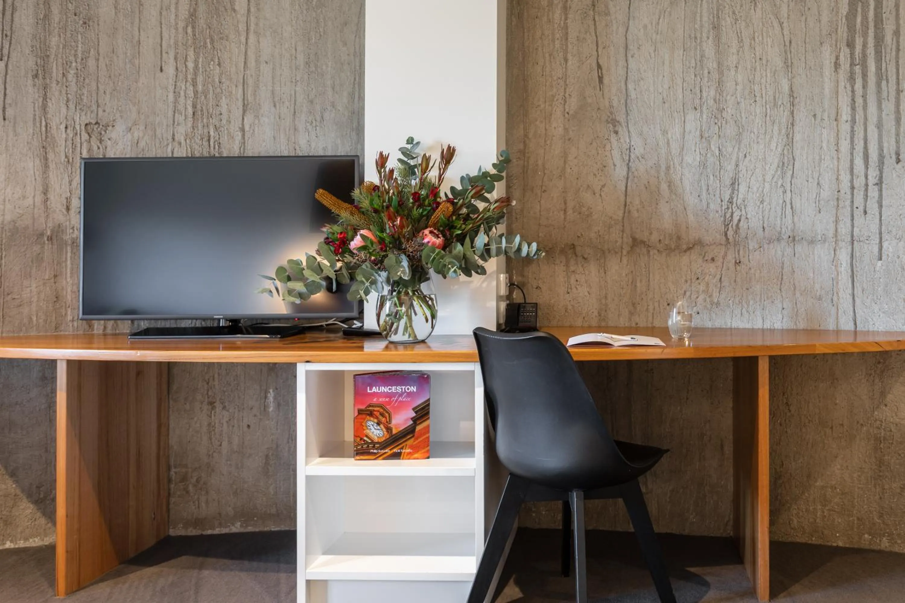 Seating area in Peppers Silo Launceston