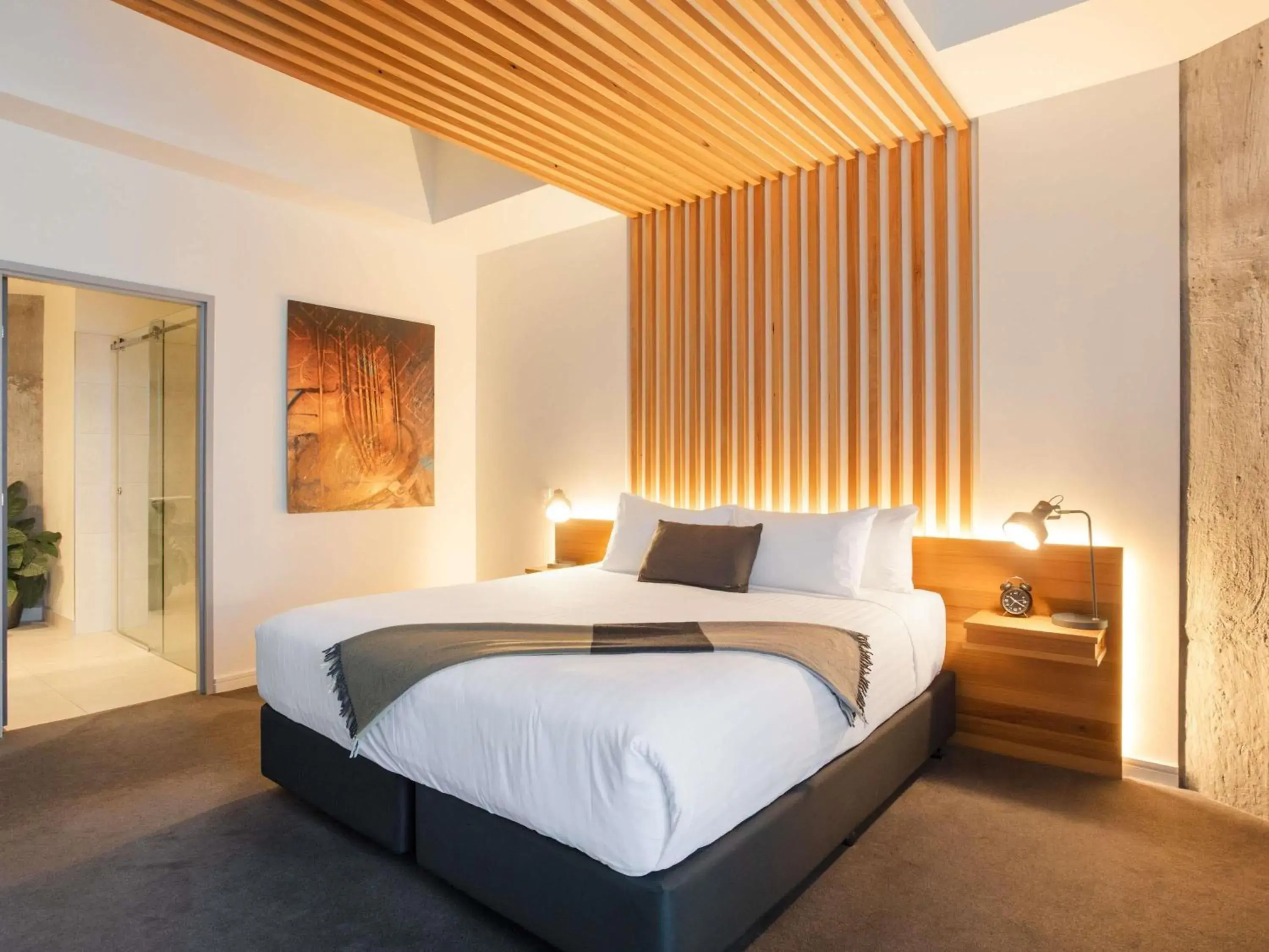 Bedroom, Bed in Peppers Silo Launceston Bedroom, Bed in Peppers Silo Launceston