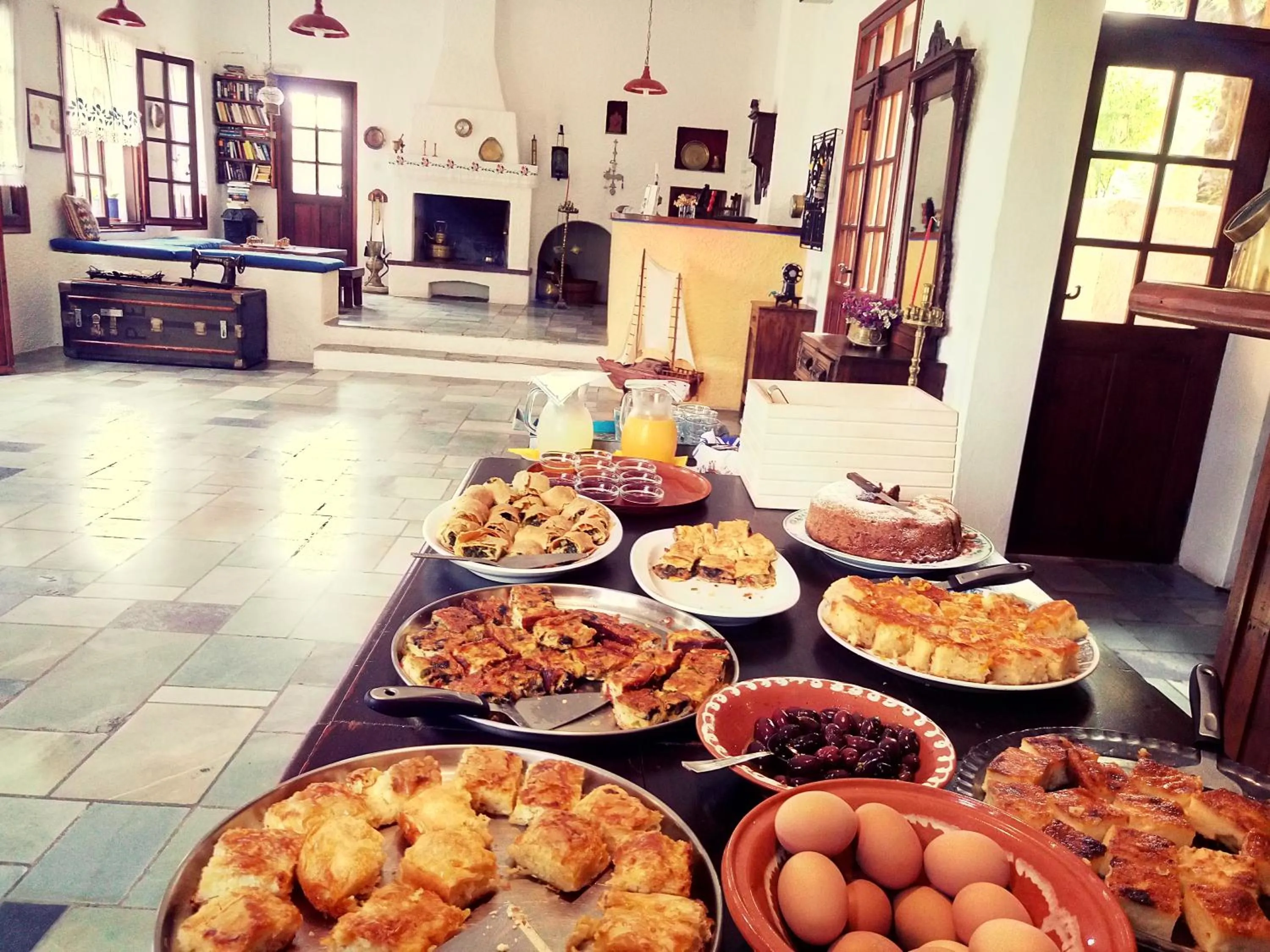 Food and drinks in Vagia Beach Apartments, Aegina Island