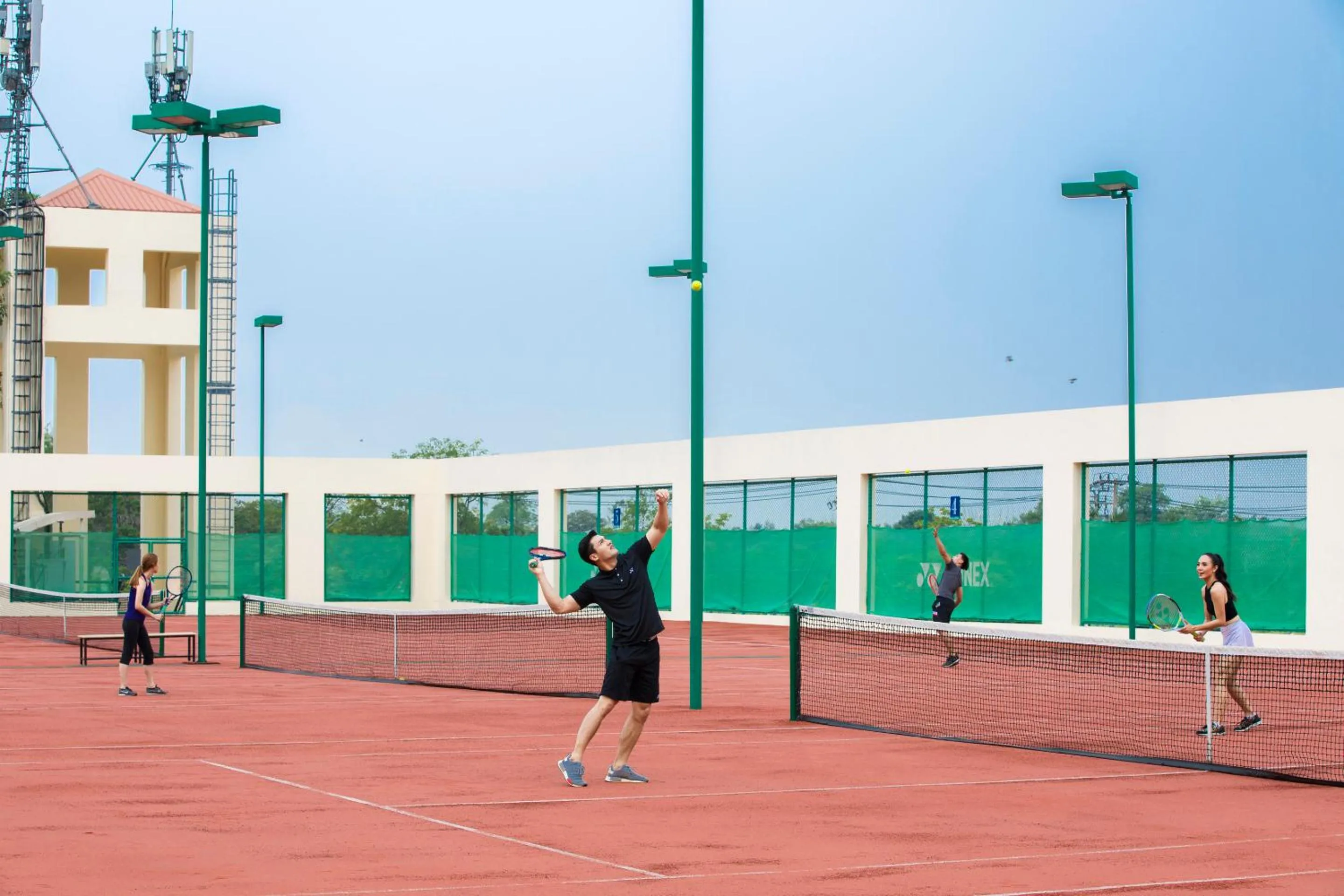 Tennis court in Eastin Thana City Golf Resort Bangkok
