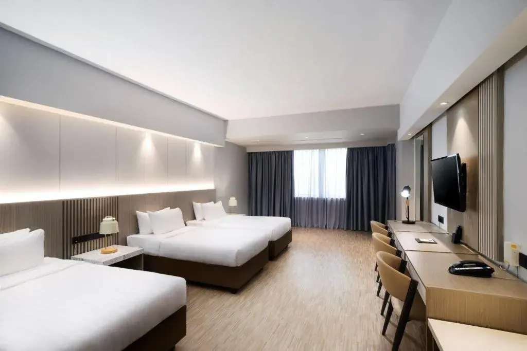 Bed in RELC International Hotel Bed in RELC International Hotel