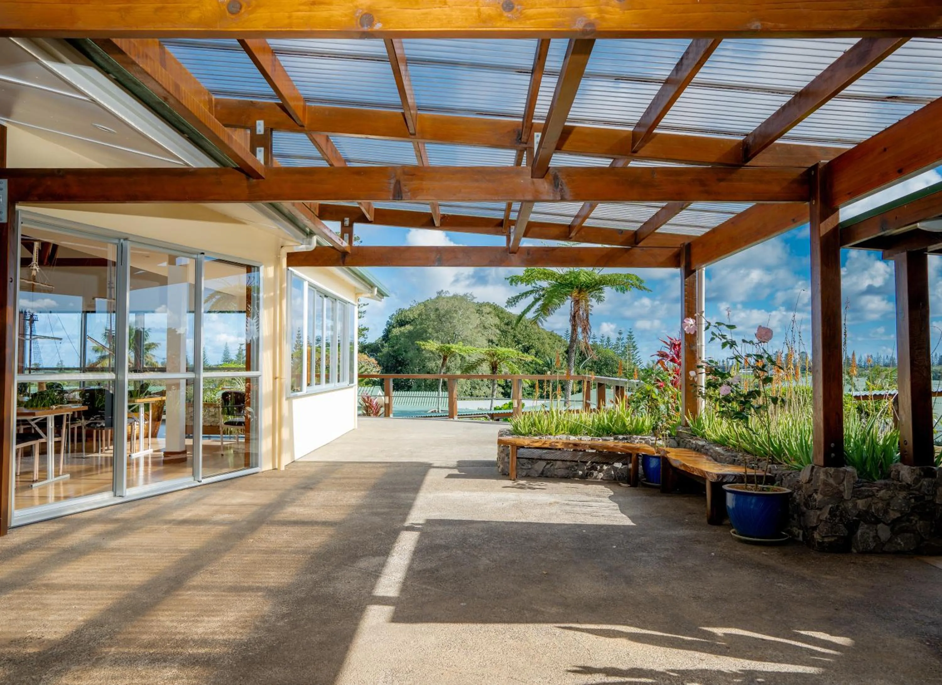 Property building in South Pacific Resort Hotel