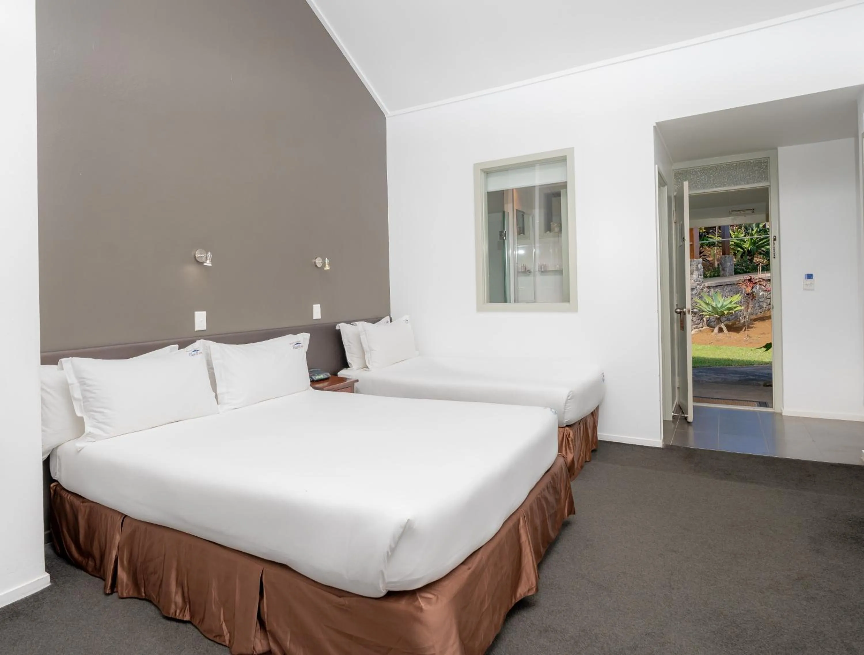 Bed in South Pacific Resort Hotel