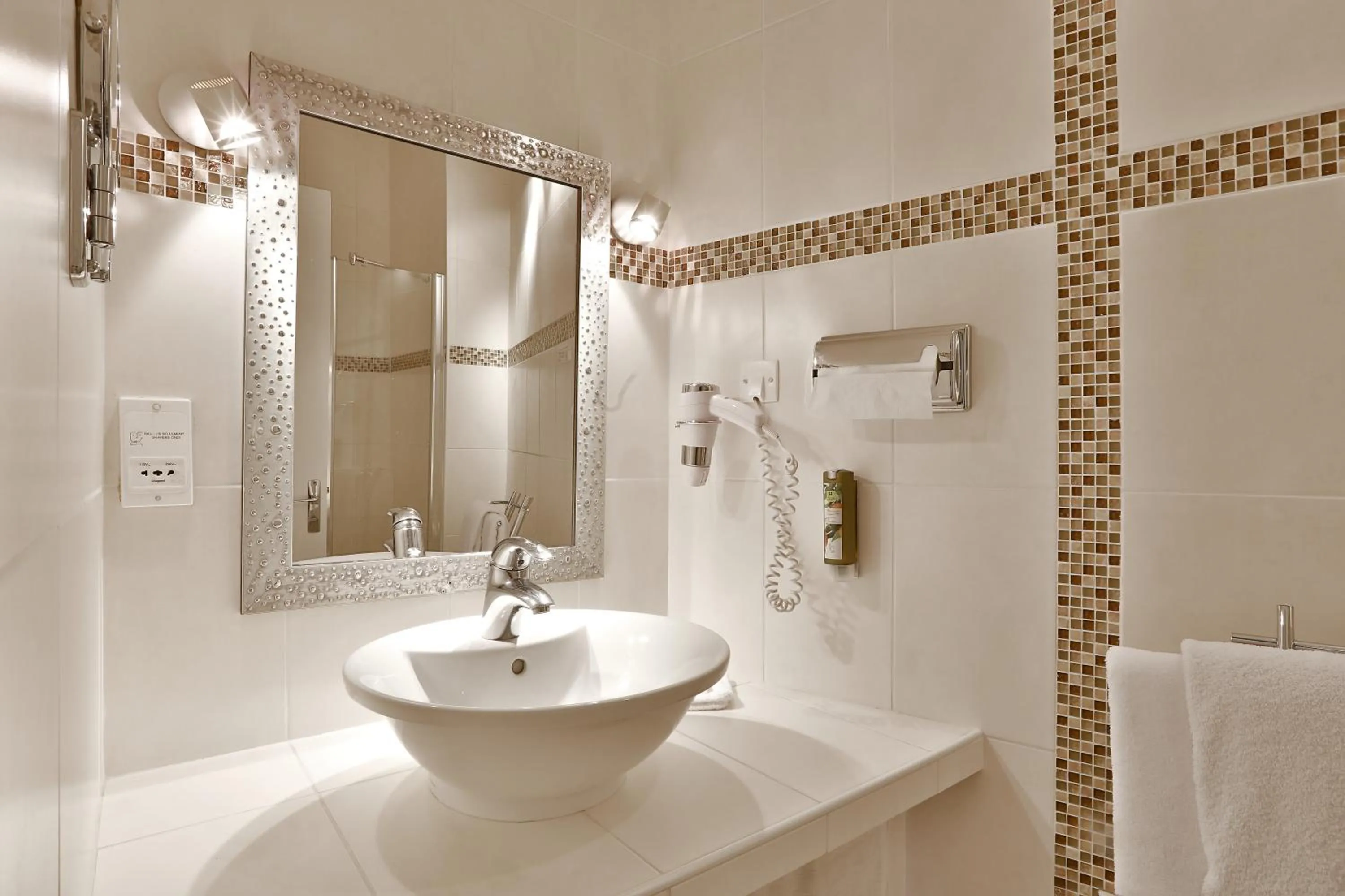 Bathroom in Hotel Restaurant Charbonnel