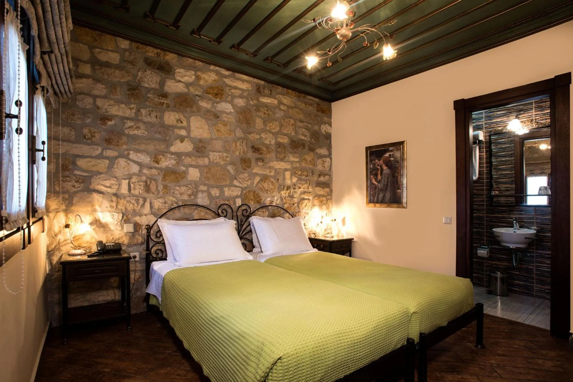 Bed in Hagiati Guesthouse