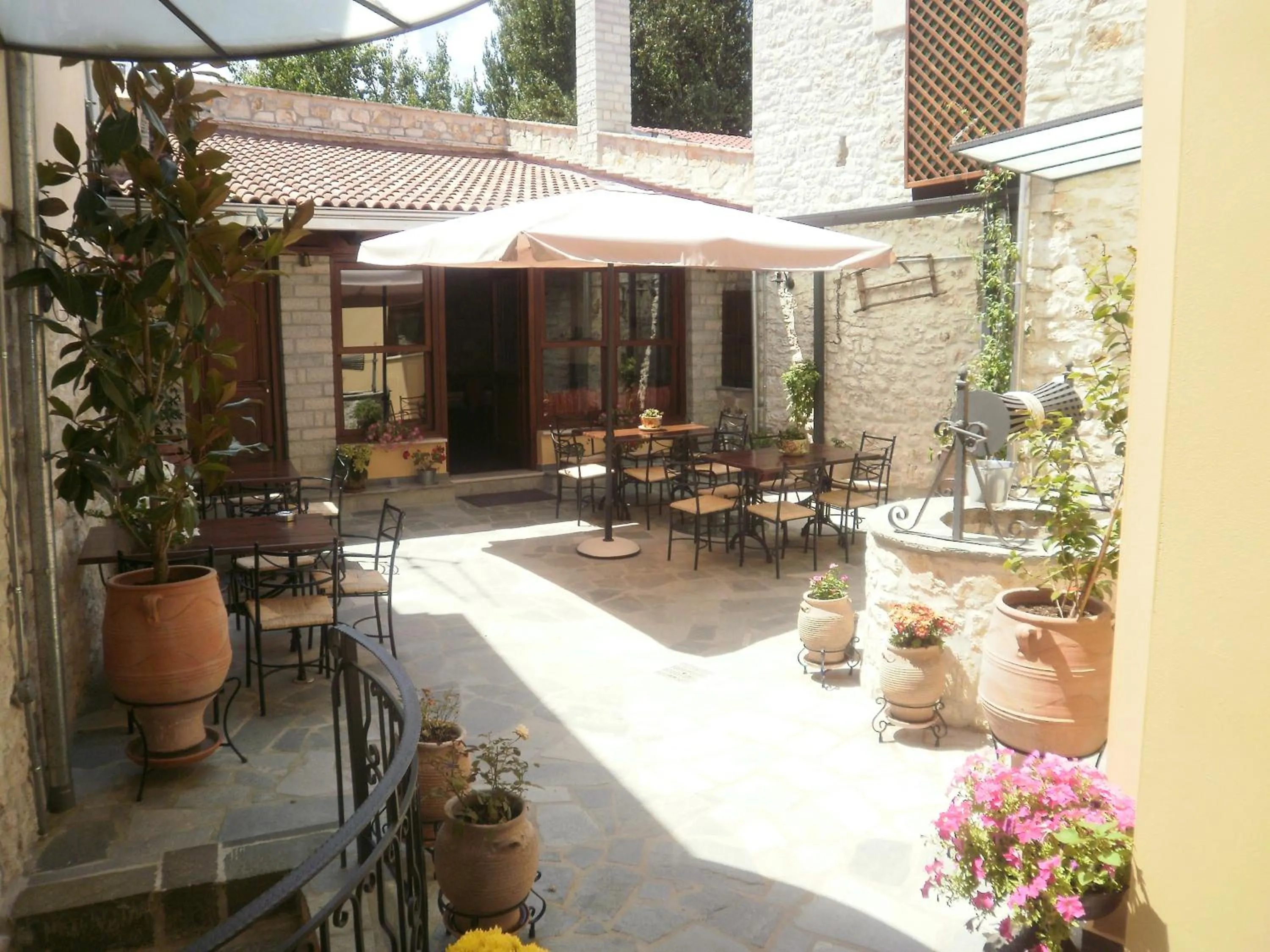 Patio in Hagiati Guesthouse
