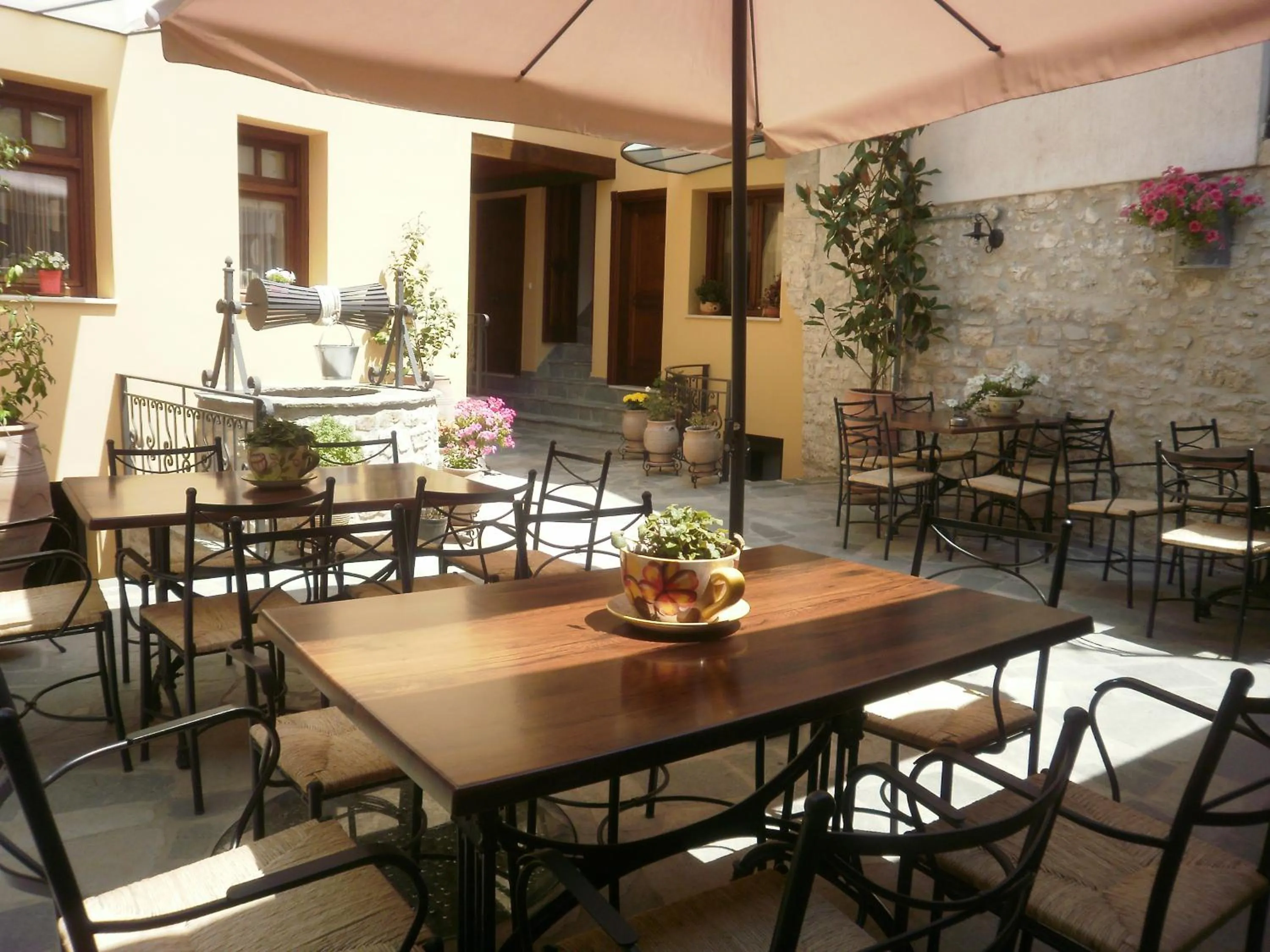 Patio in Hagiati Guesthouse