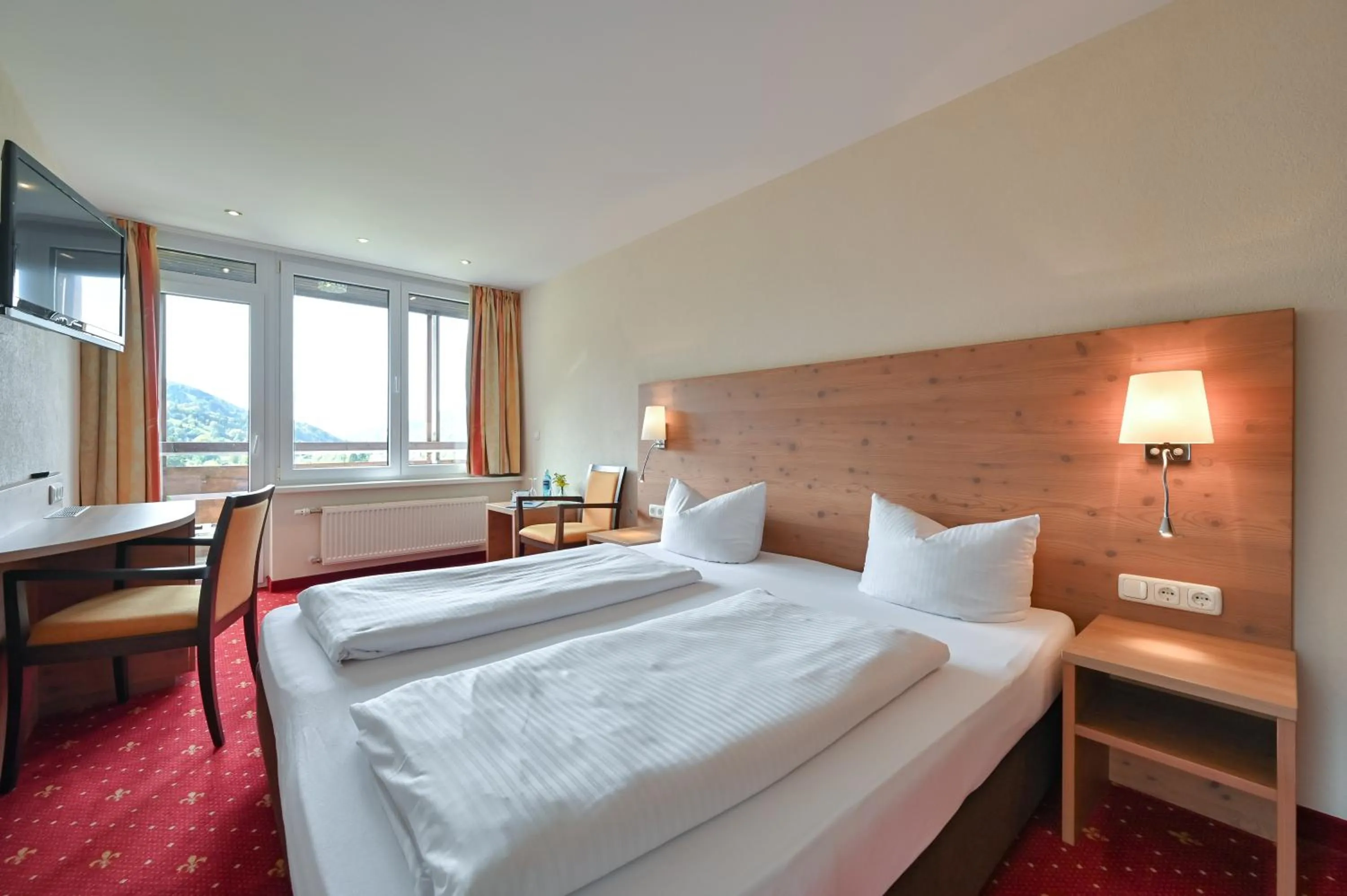 Bedroom, Bed in Rothenfels Panorama Hotel