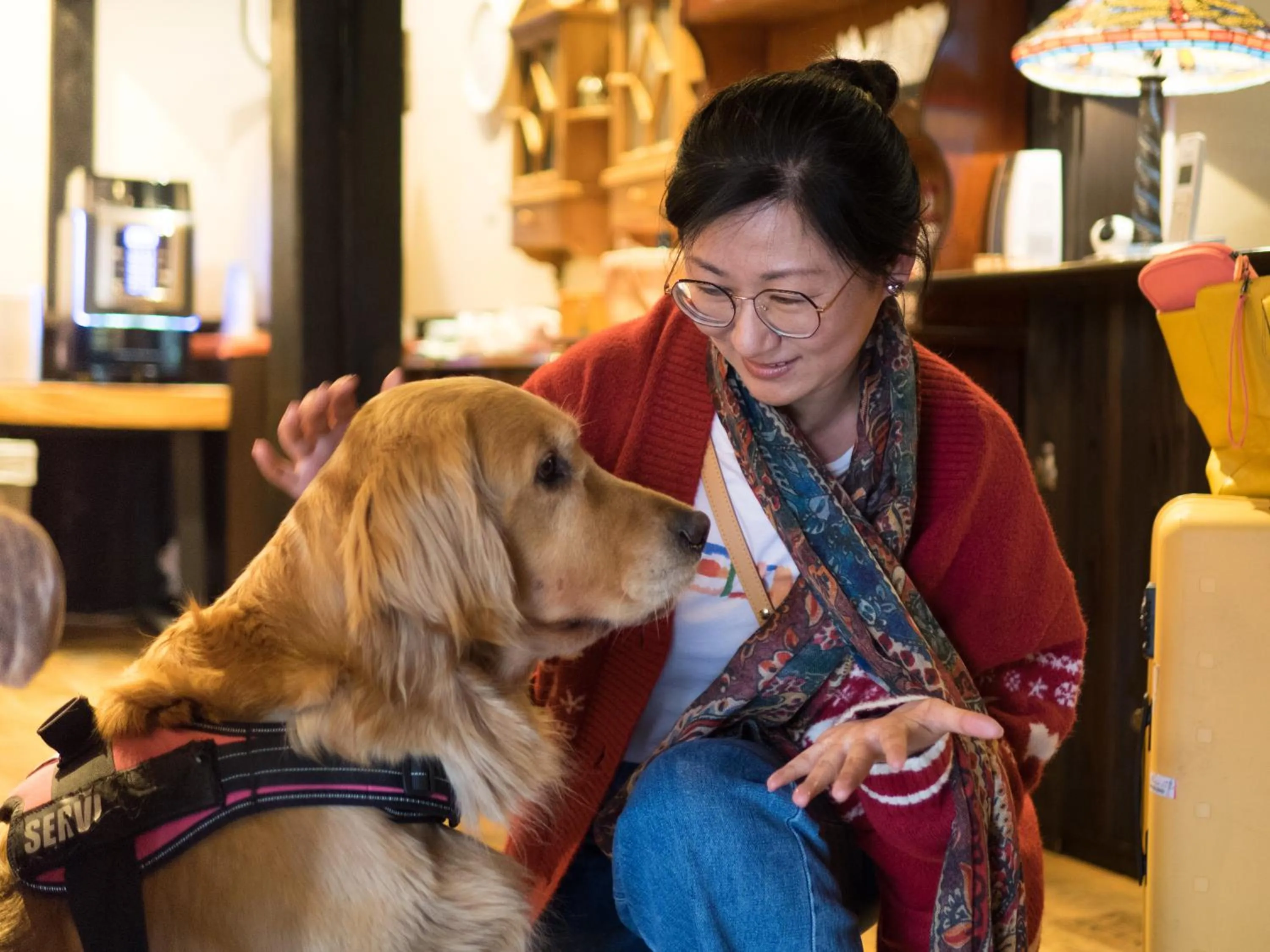 Lobby or reception in Yufuin Lamp no Yado