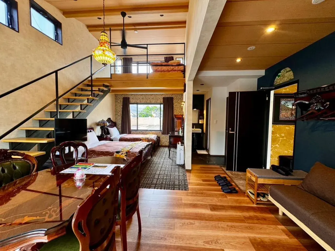 New Annex-201 Luxury Twin Room with Loft Non-Smoking(No Pets Allowed) in Yufuin Lamp no Yado New Annex-201 Luxury Twin Room with Loft Non-Smoking(No Pets Allowed) in Yufuin Lamp no Yado