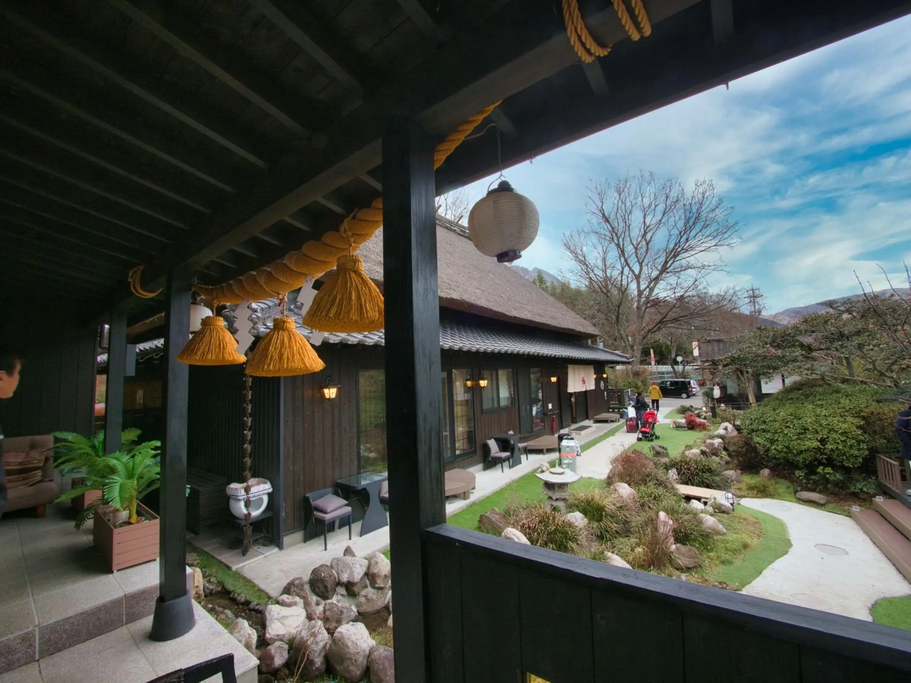 Property building in Yufuin Lamp no Yado Property building in Yufuin Lamp no Yado