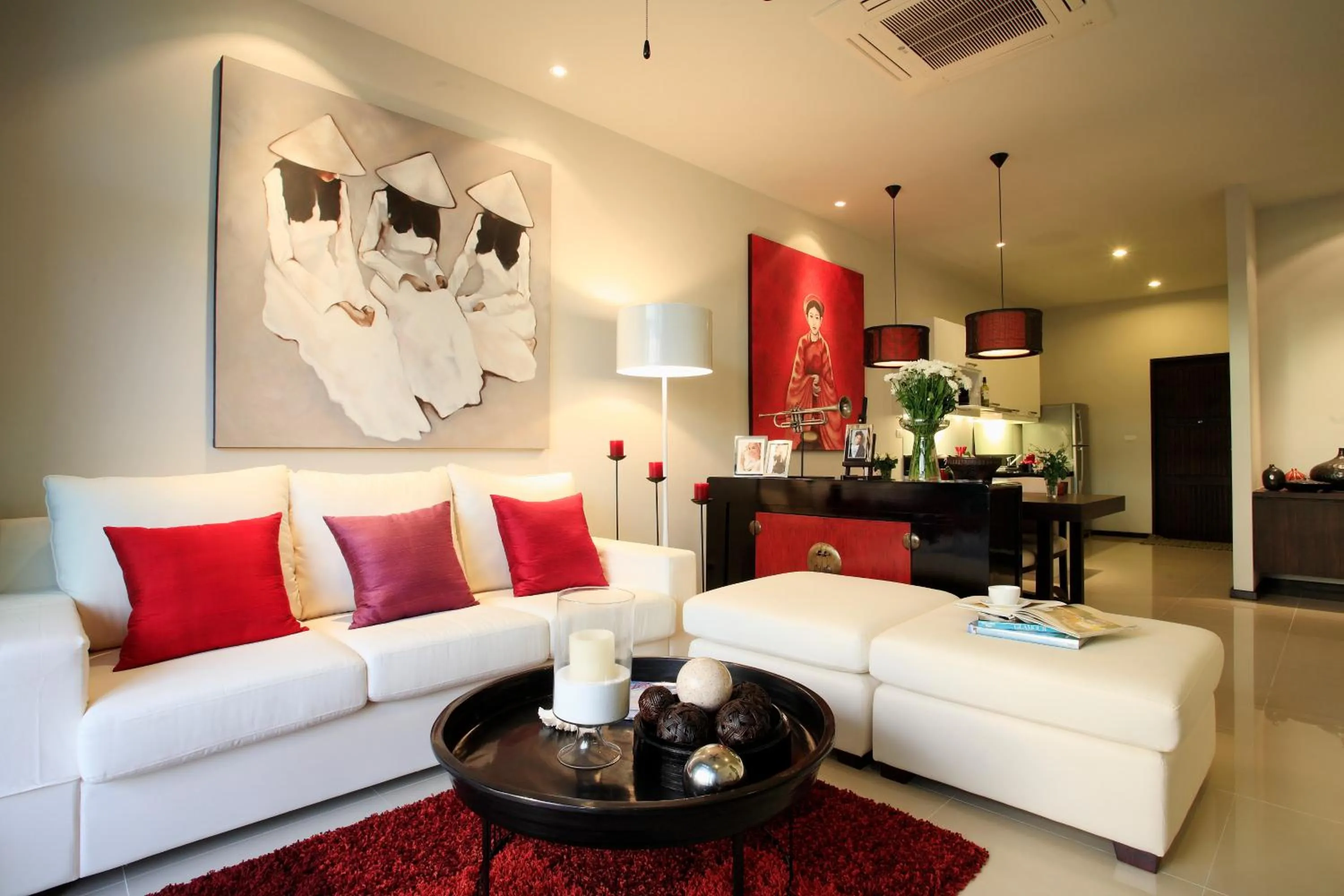 Living room in Two Villas HOLIDAY - Onyx Style Nai Harn Beach, Phuket