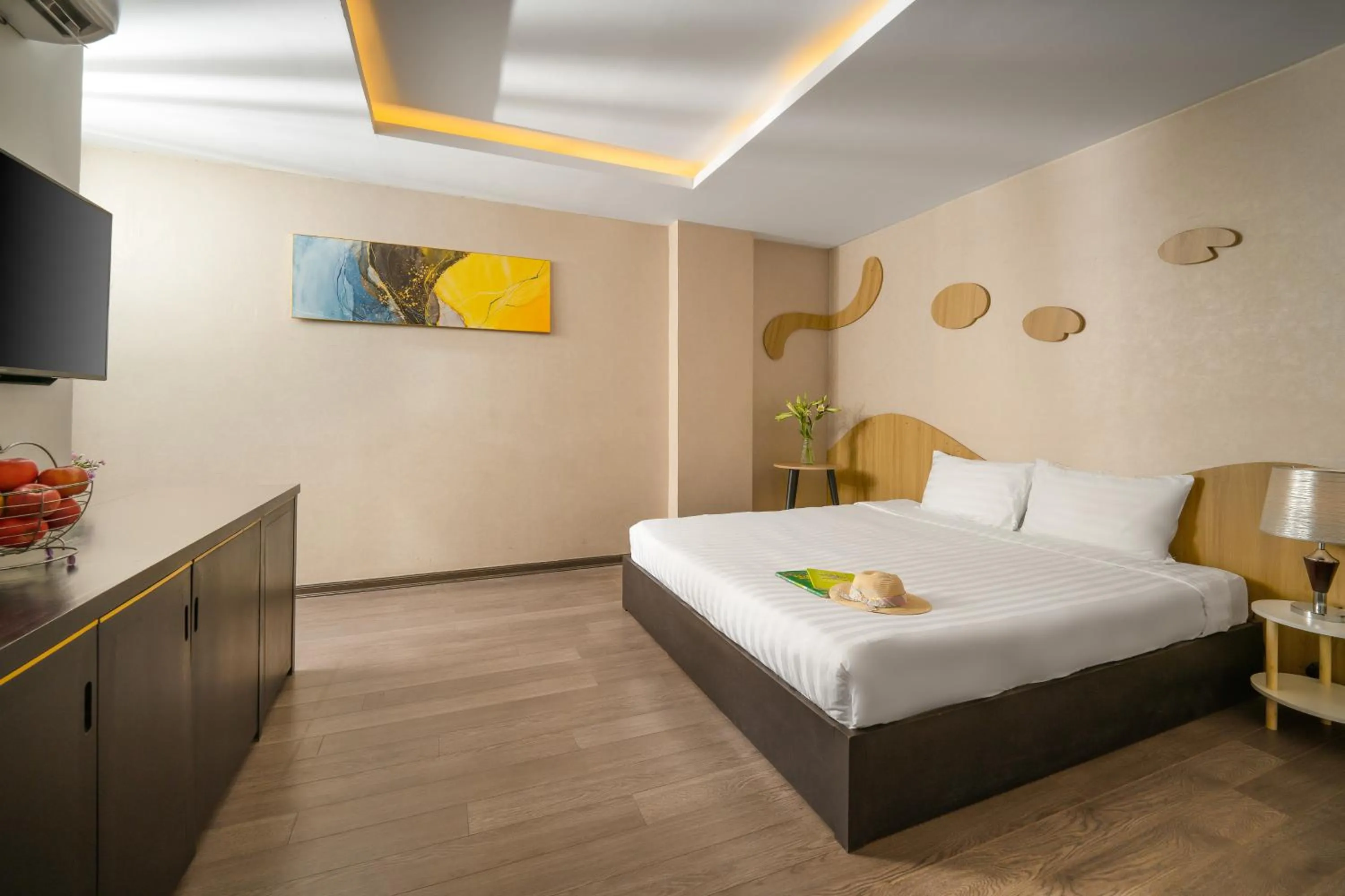 Bed in Hanami Hotel Danang