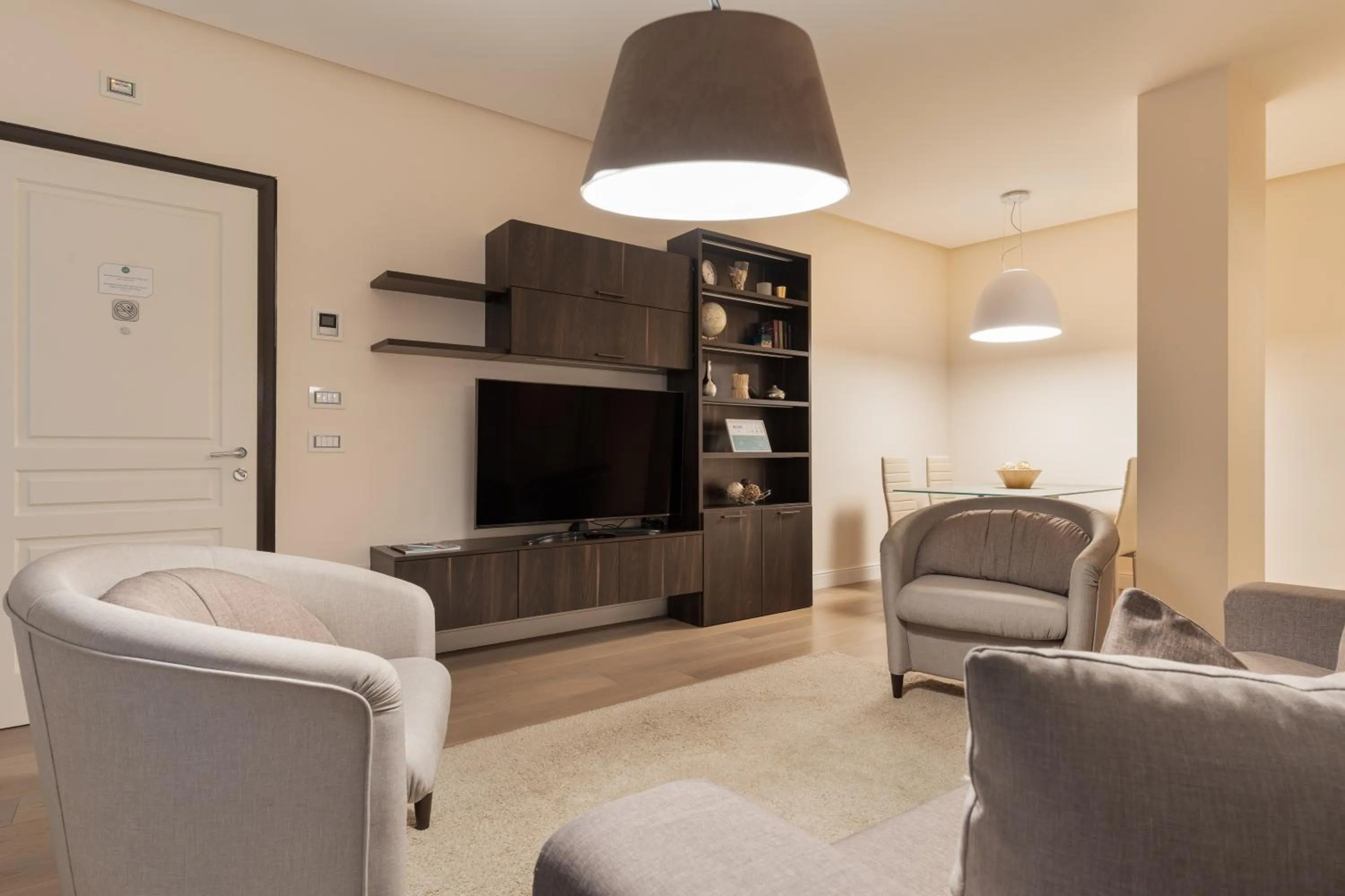 Seating area in Brera Apartments in City Center