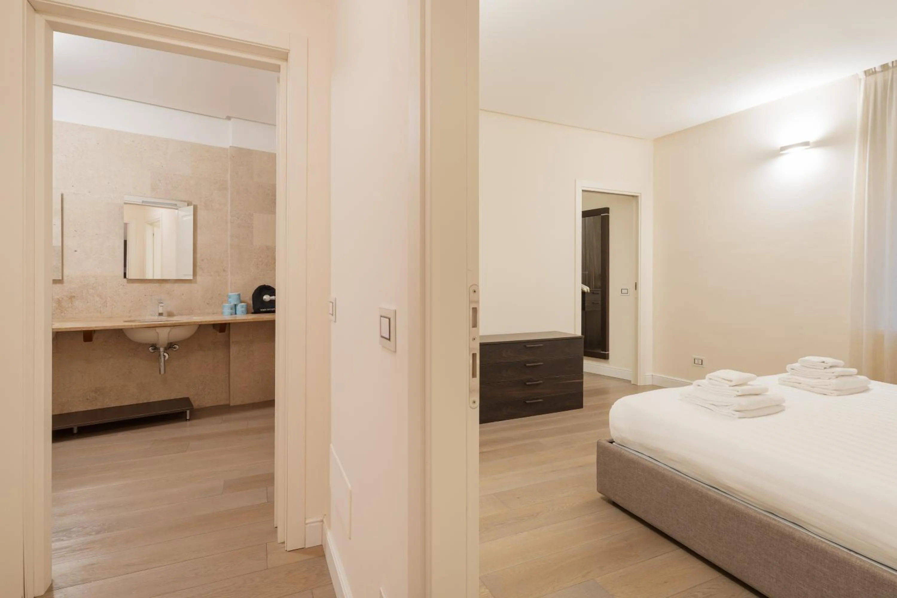 Photo of the whole room, Bed in Brera Apartments in City Center