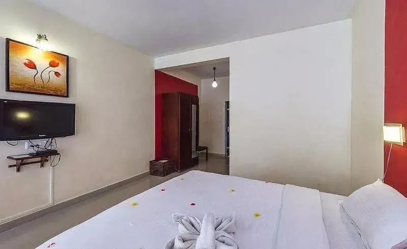 Bed in Deshadan Mountain Resort -The highest resort in Munnar Bed in Deshadan Mountain Resort -The highest resort in Munnar