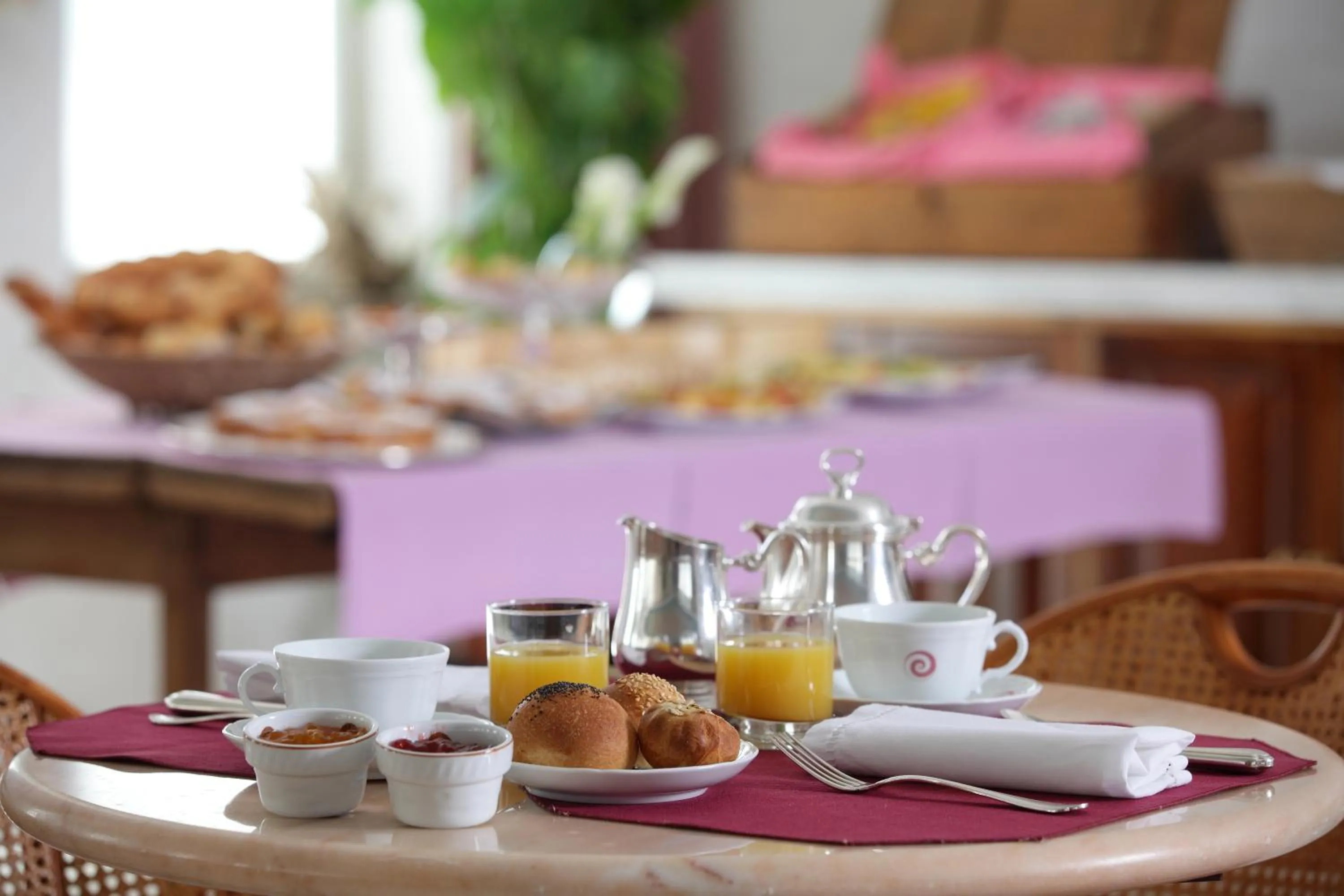 Italian breakfast in Hotel Abbazia