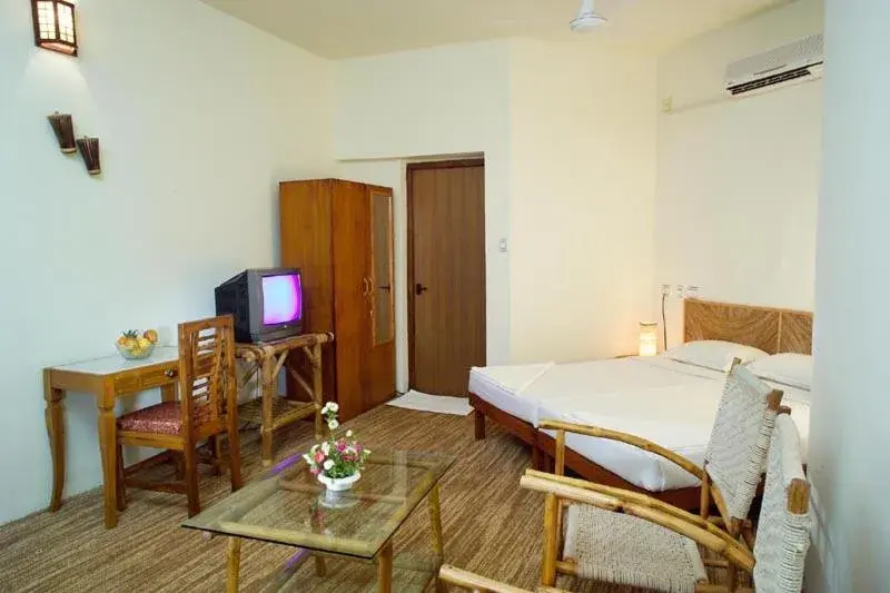 Bed in Deshadan Cliff & Beach Resort,Varkala Bed in Deshadan Cliff & Beach Resort,Varkala