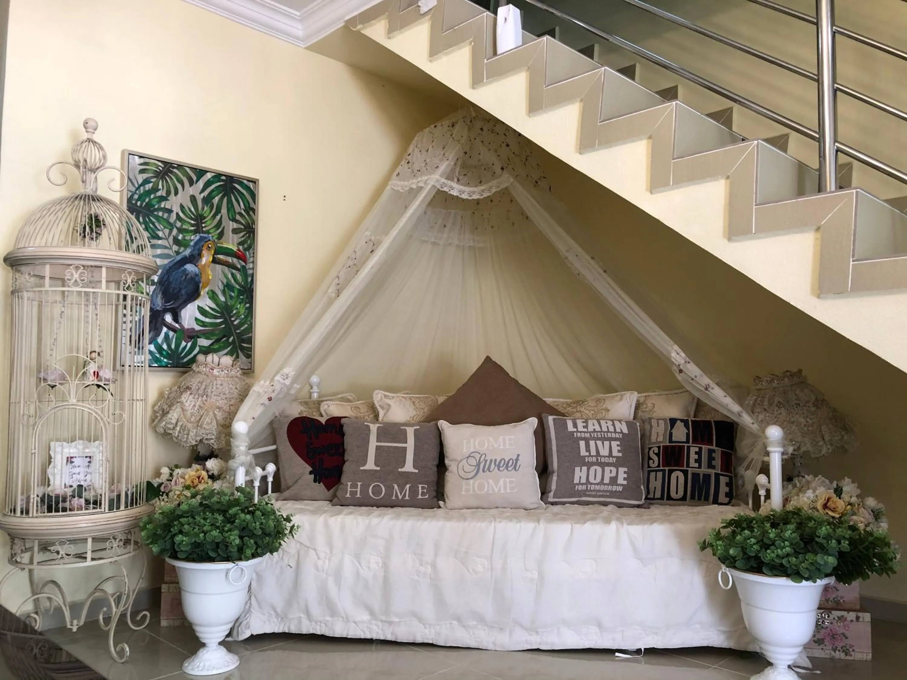 Seating area in AAM Hotel