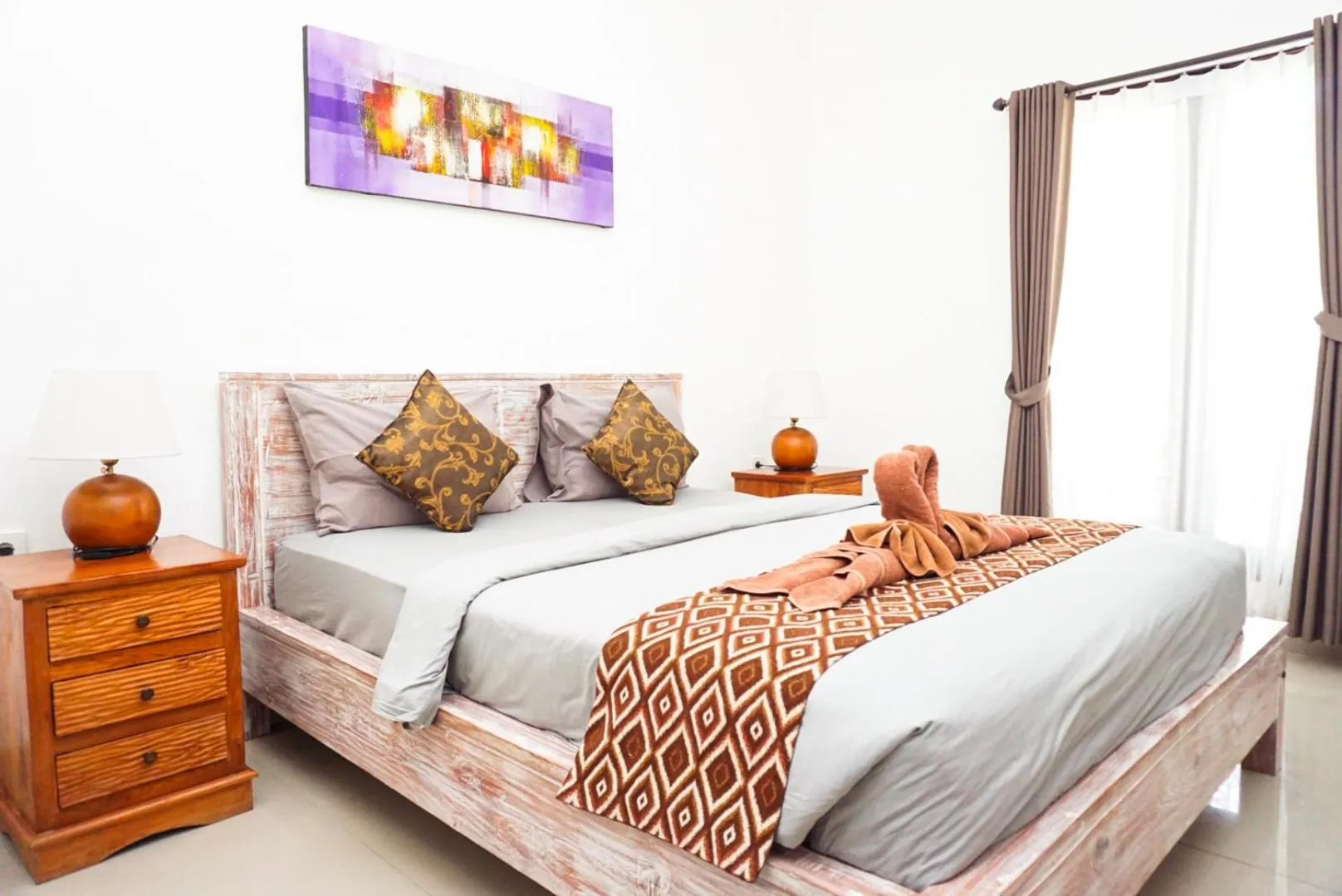 Bed in Uluwatu Jungle Villa