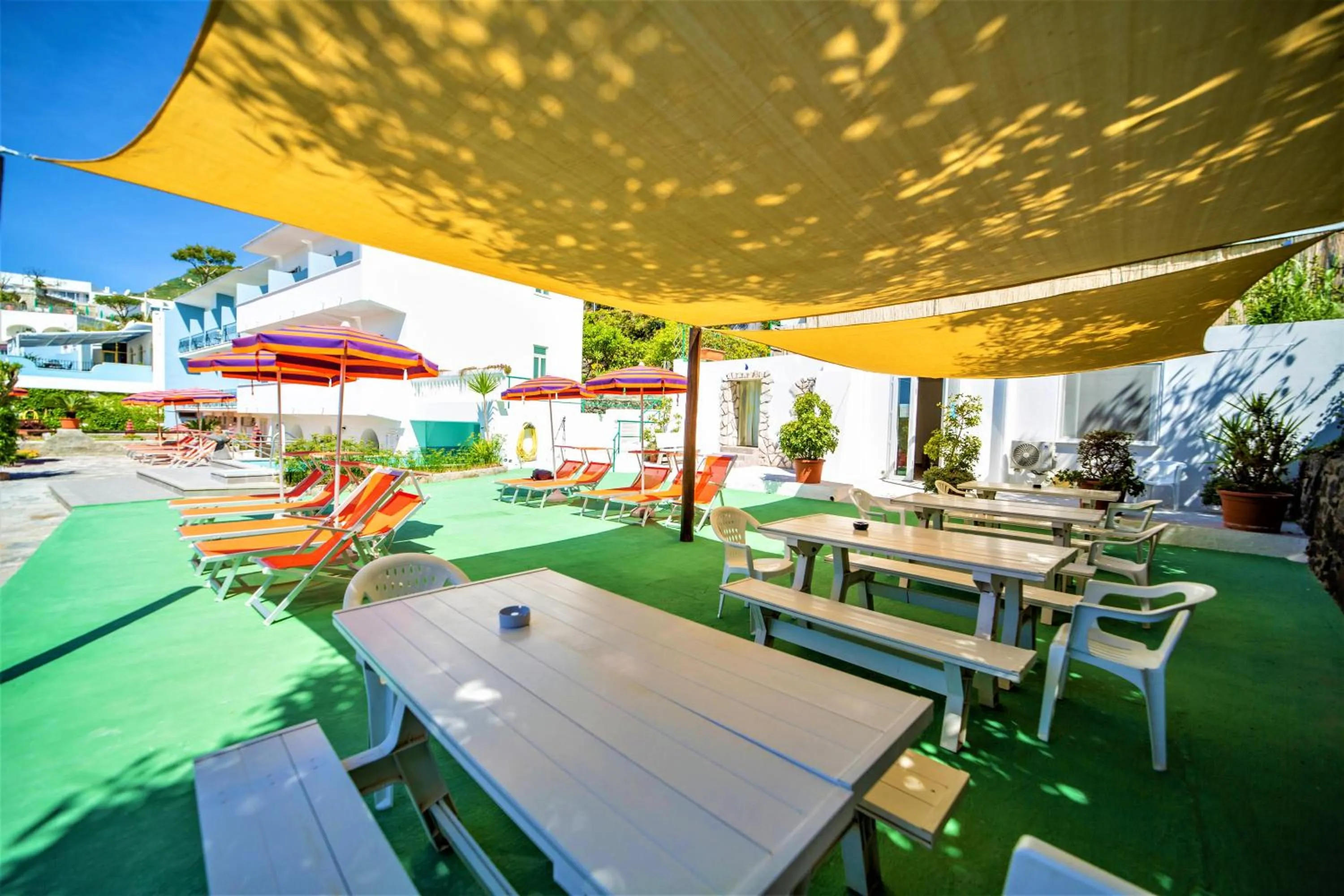 Patio in Hotel La Mandorla