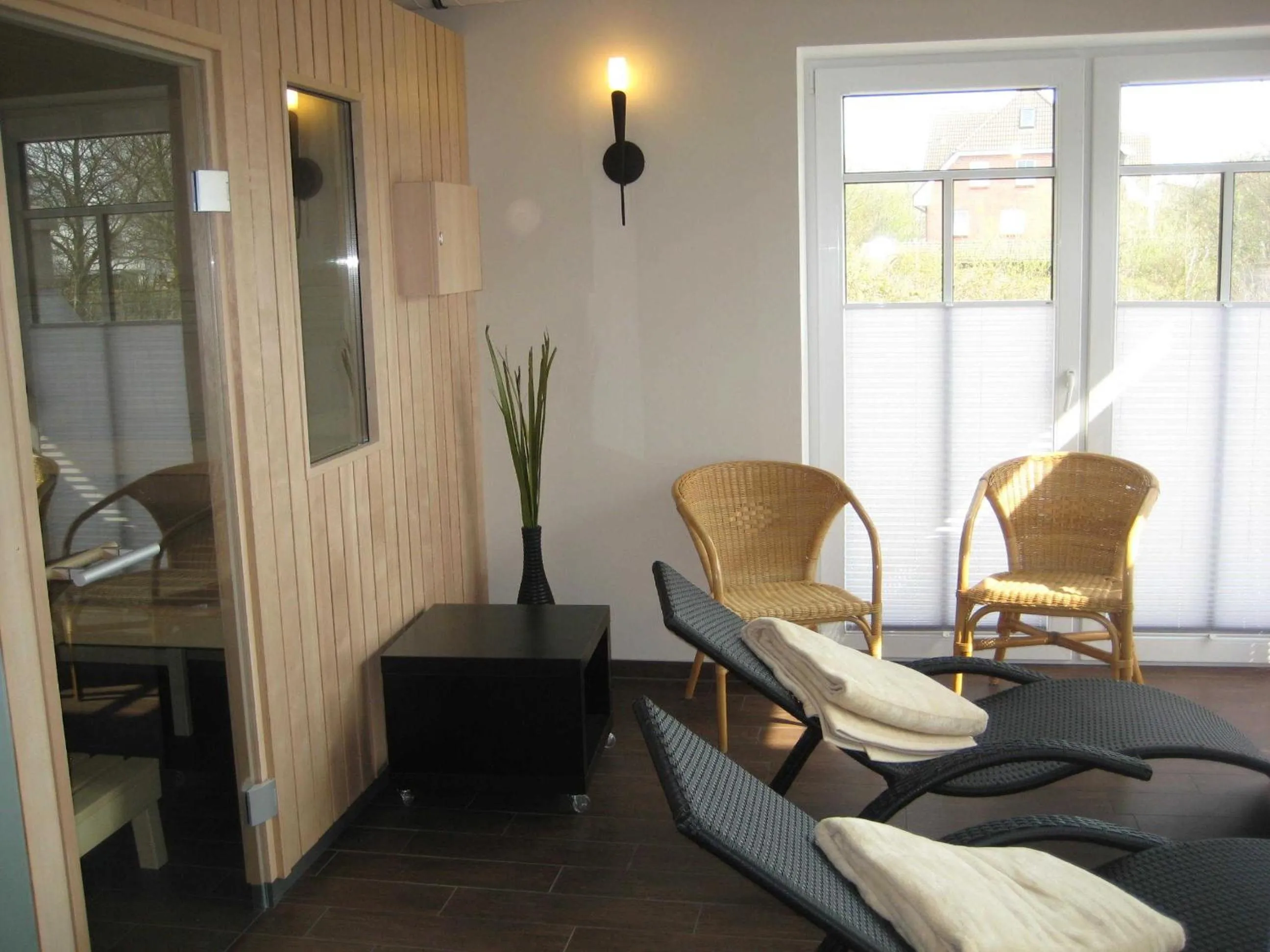 Sauna in Appartementhaus Westwind