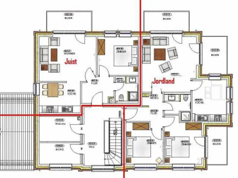 Floor plan in Appartementhaus Westwind