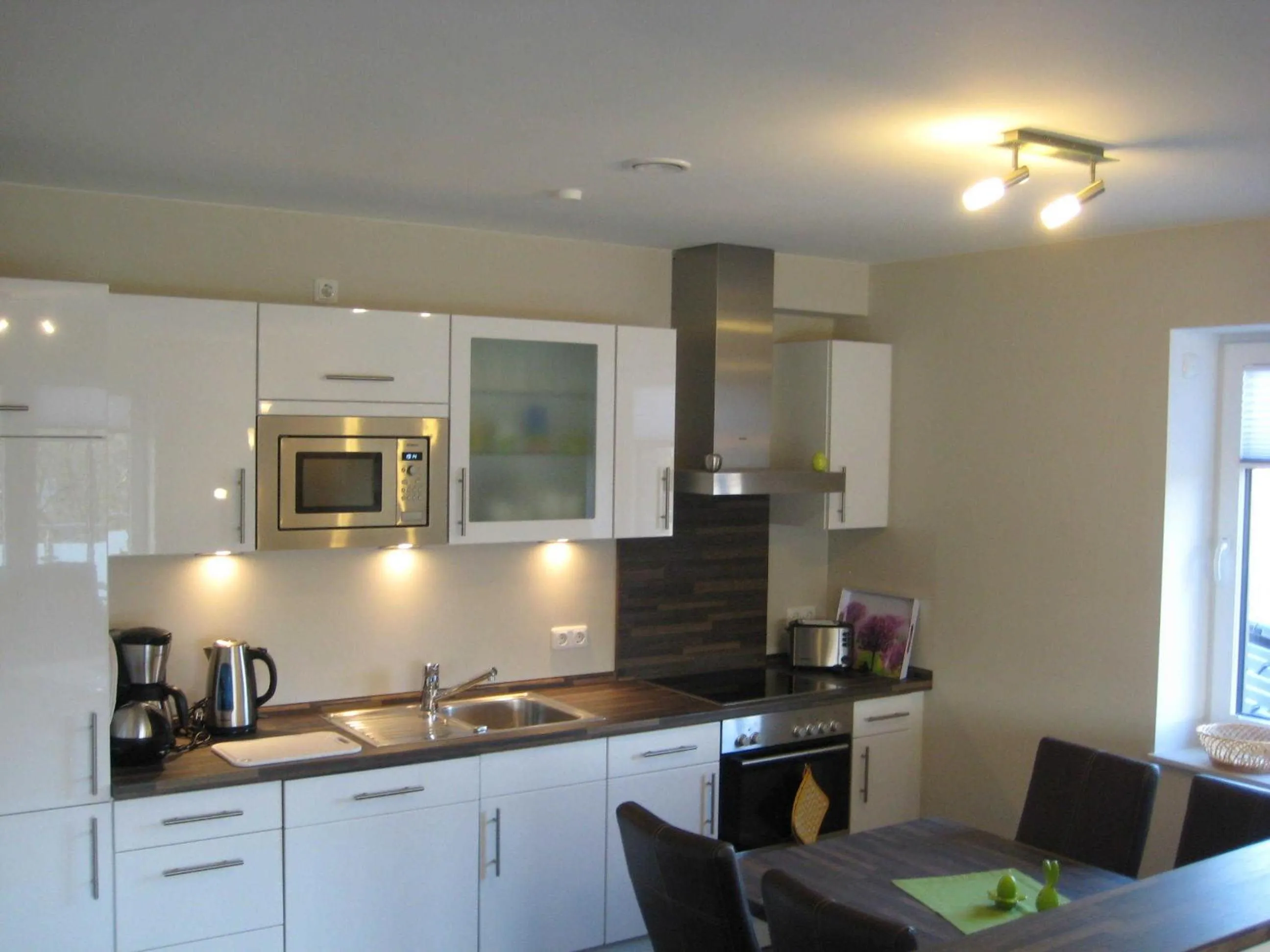 Kitchen or kitchenette in Appartementhaus Westwind
