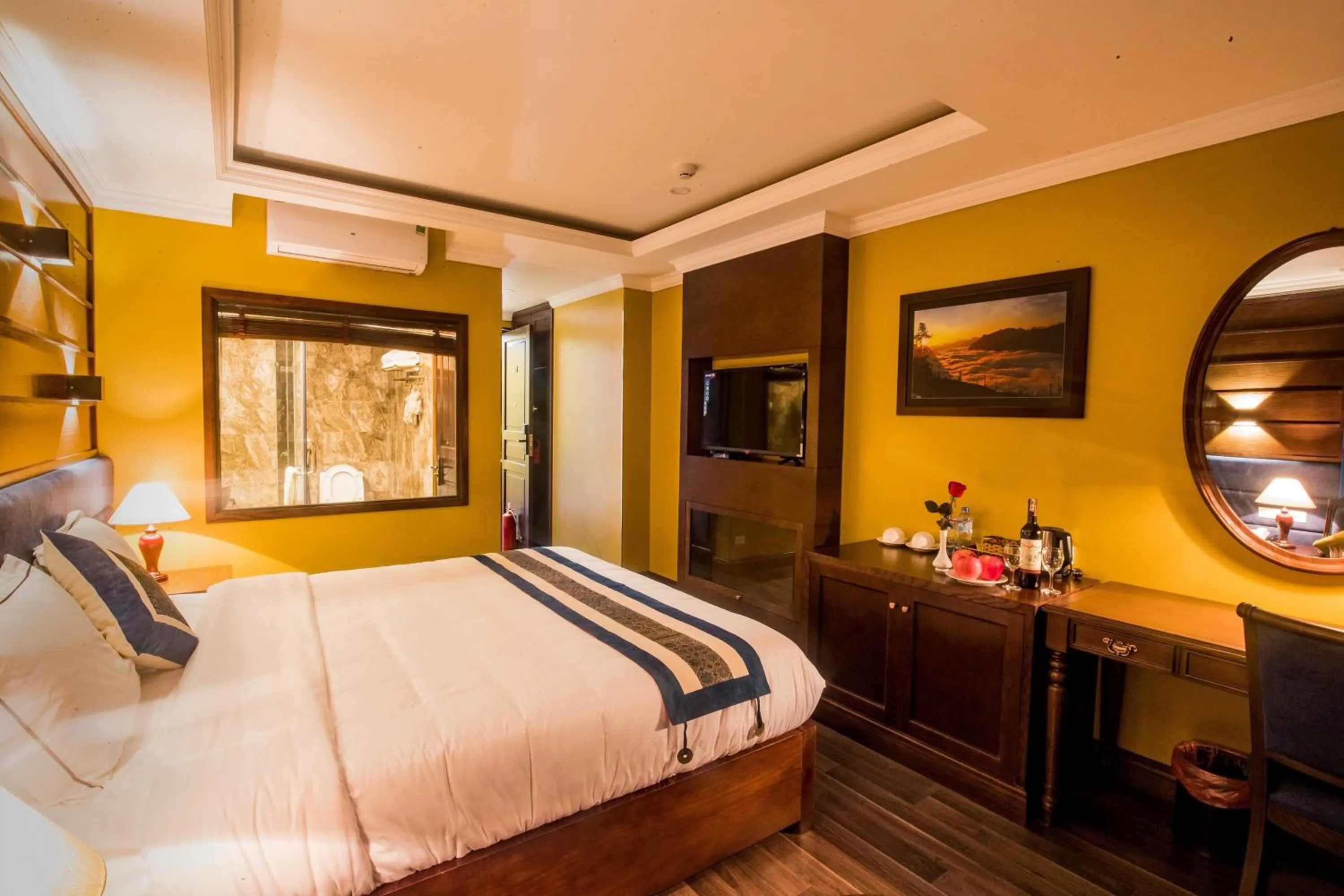 Bed in Nomadtrails Boutique Sapa Hotel
