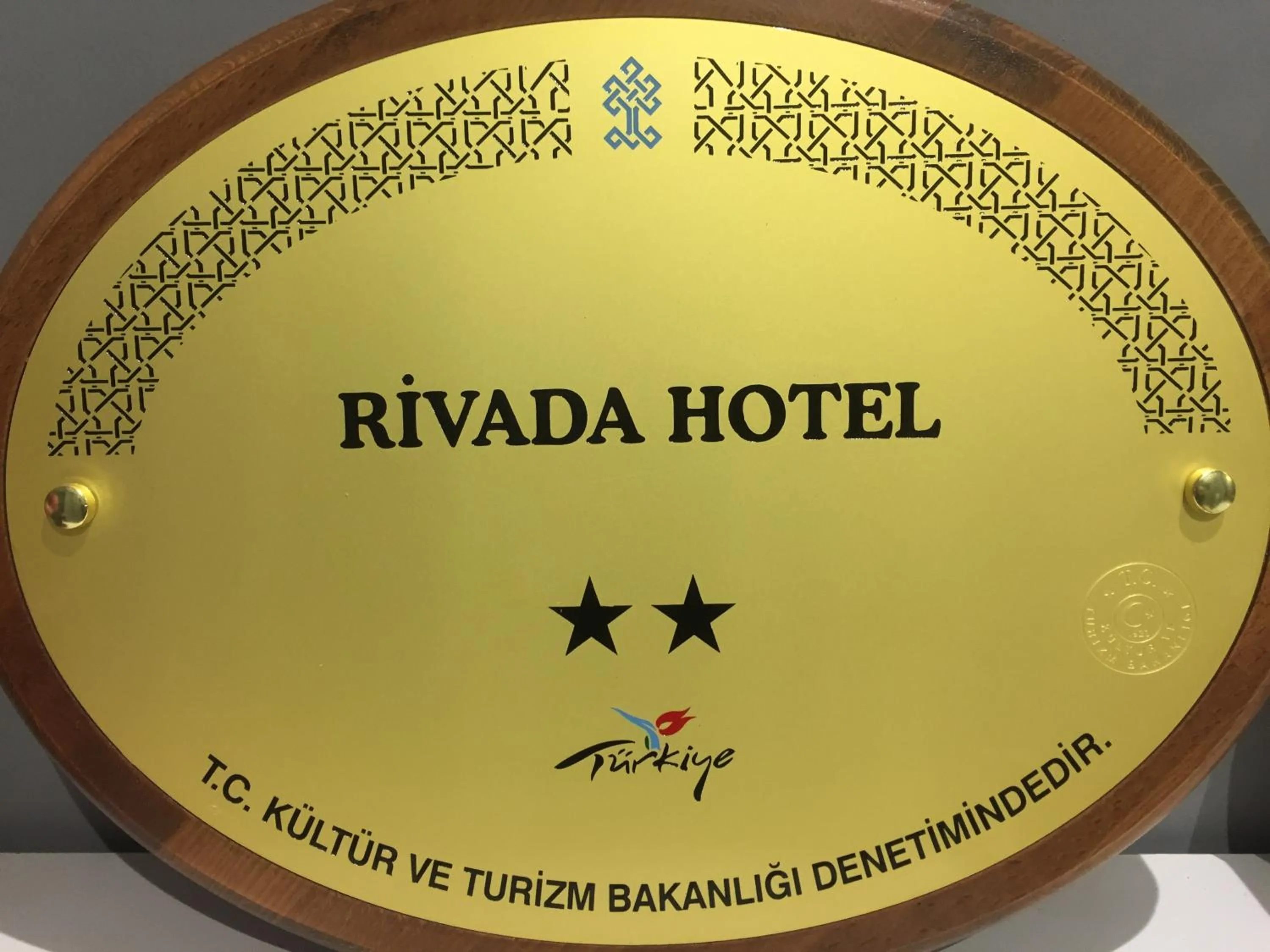 Logo/Certificate/Sign in RİVADA HOTEL