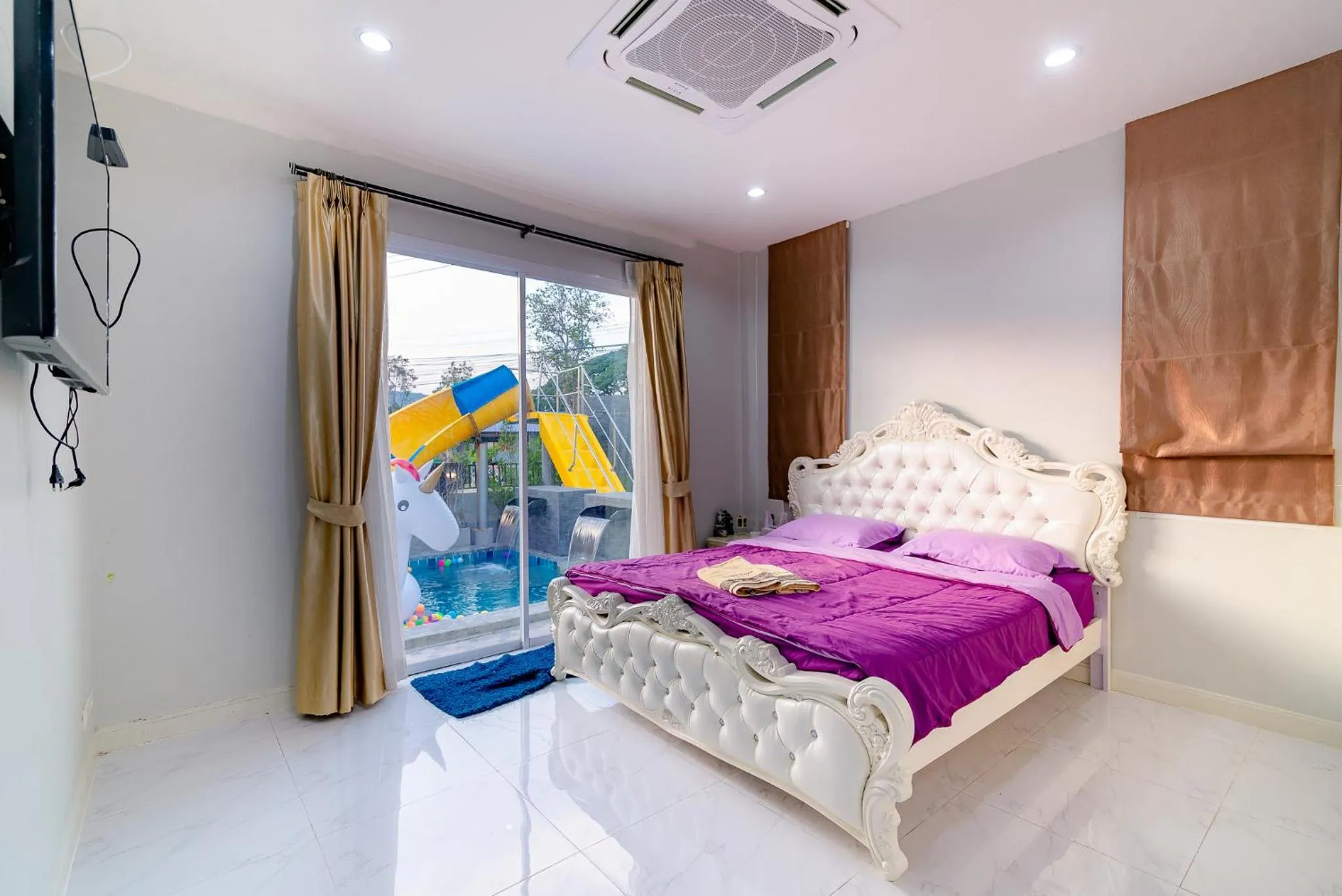 Bedroom, Bed in Smart home huahin