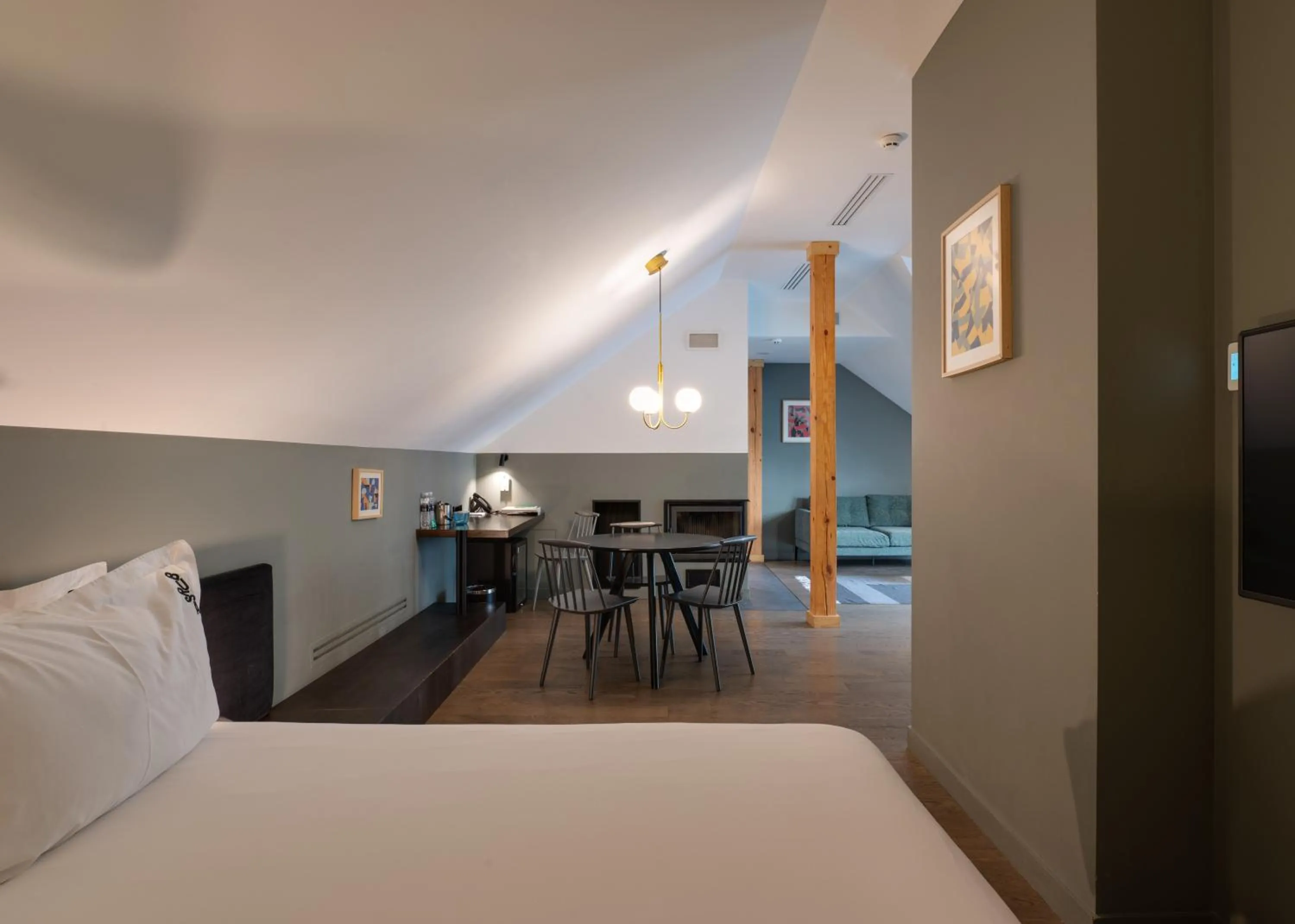 Bed in BURSA Hotel Kyiv