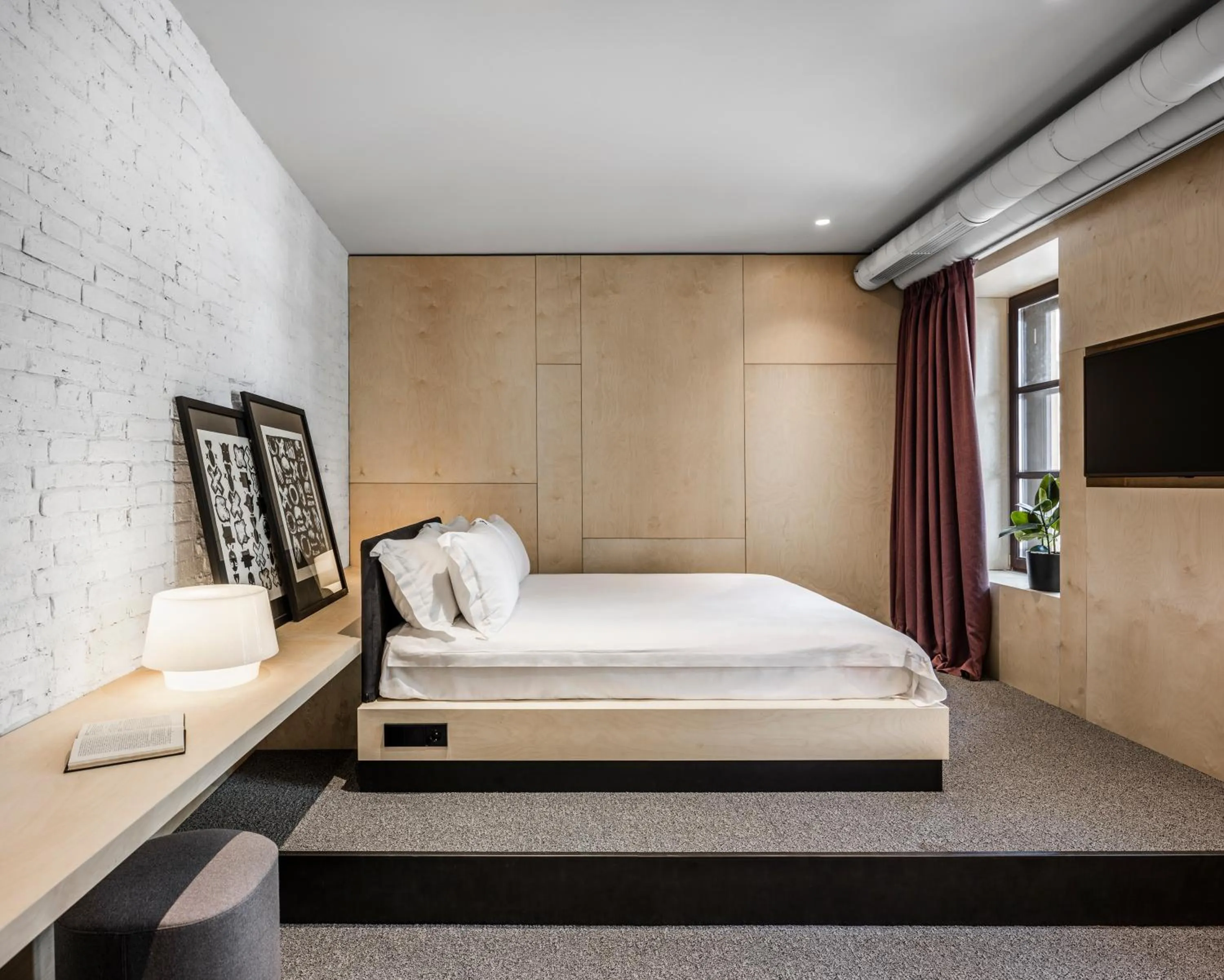 Bed in BURSA Hotel Kyiv