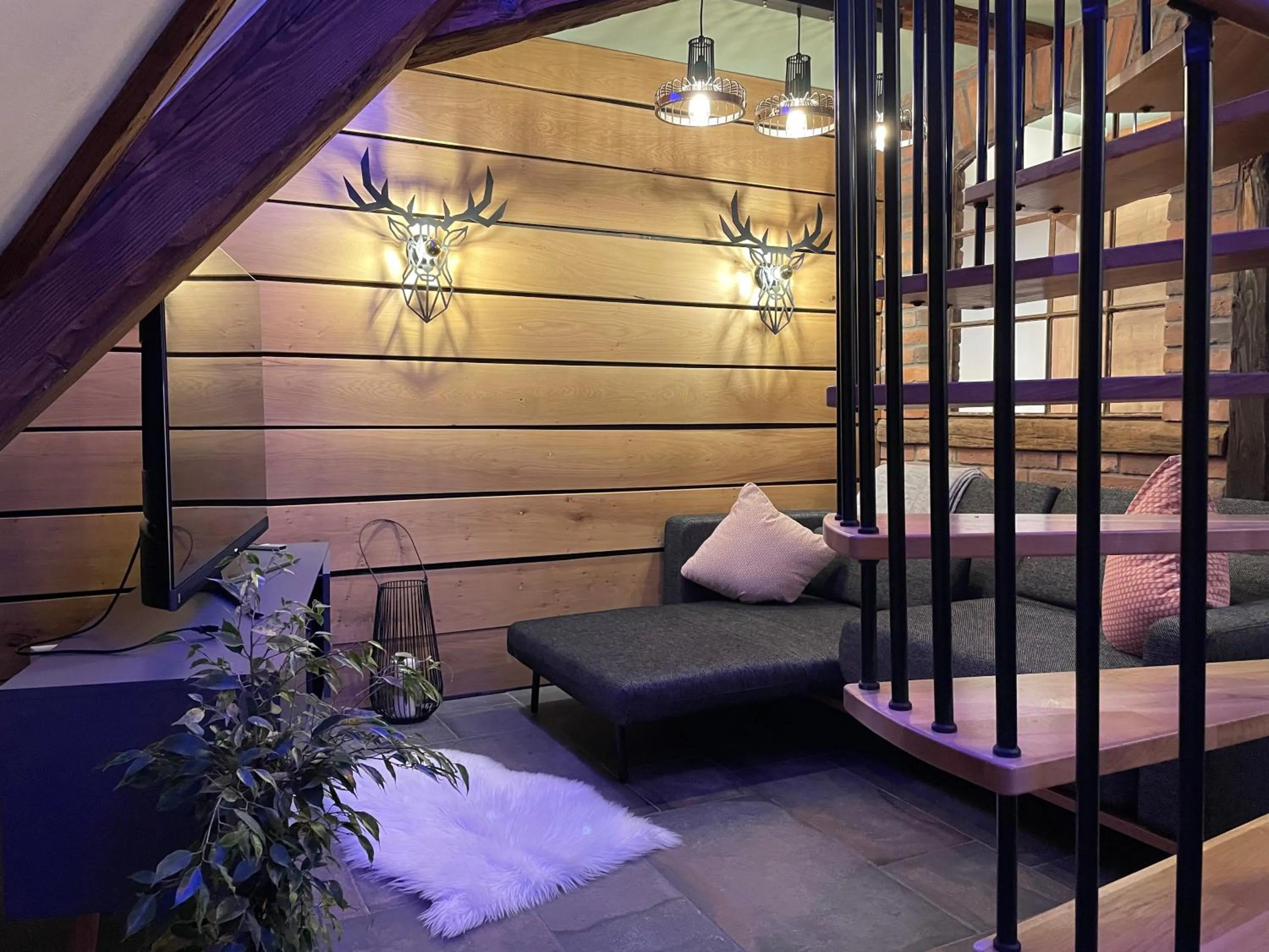 Living room, Bed in Muggel Apartments