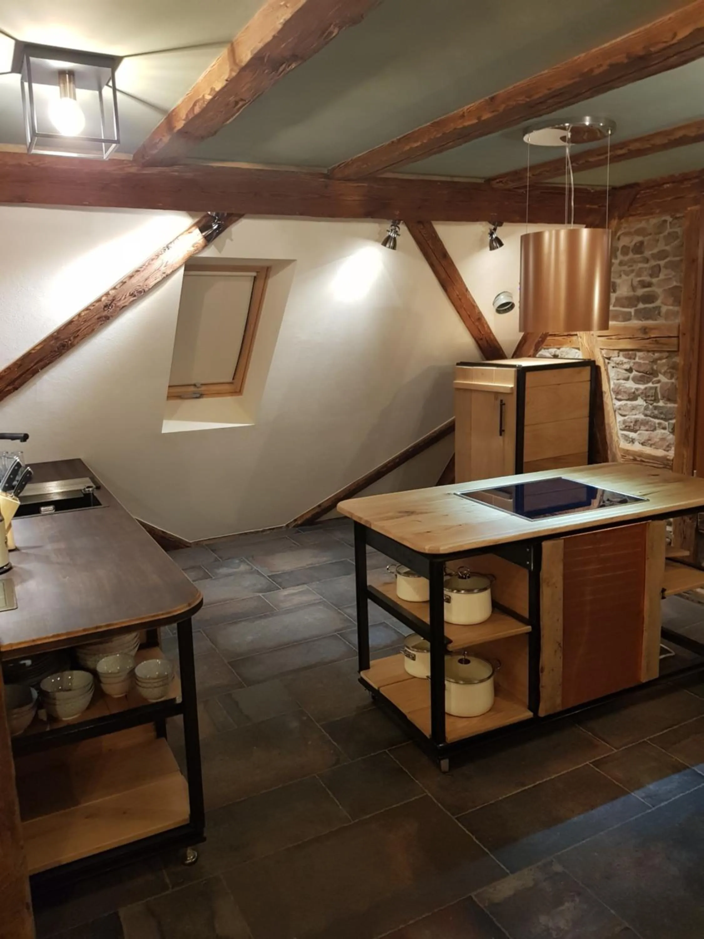 Kitchen or kitchenette in Muggel Apartments