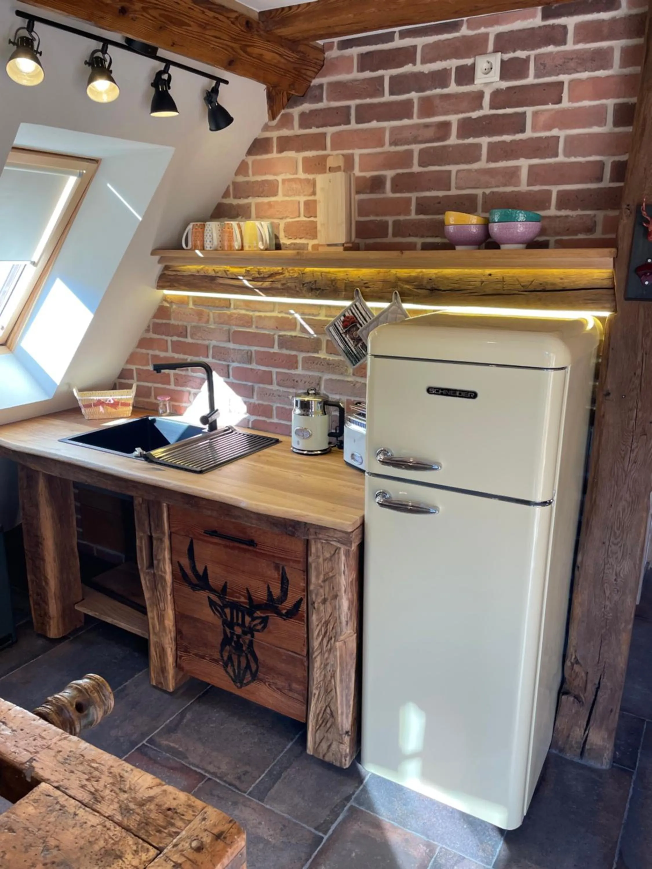 kitchen in Muggel Apartments