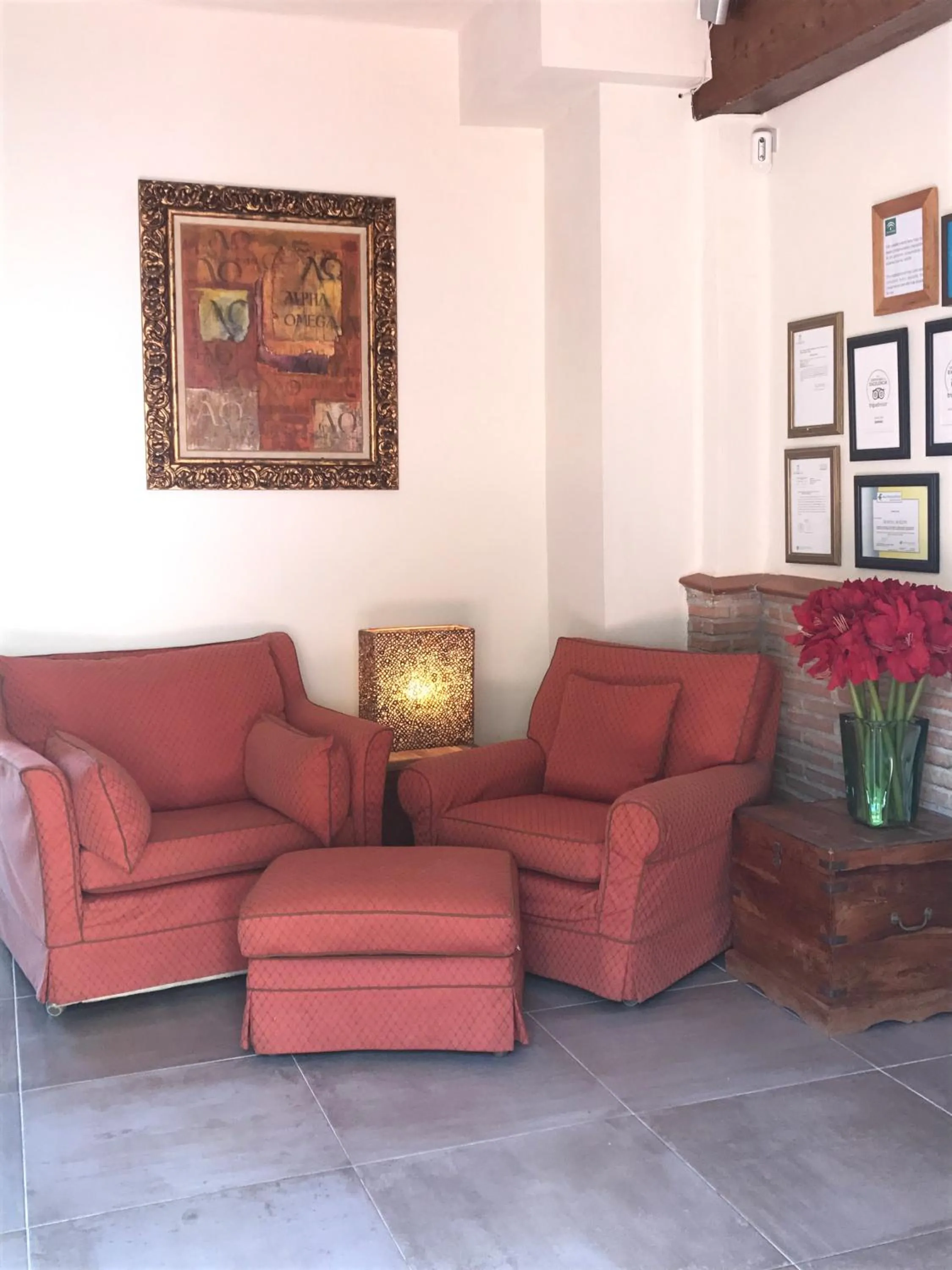 Lobby or reception in Hostal Avalon