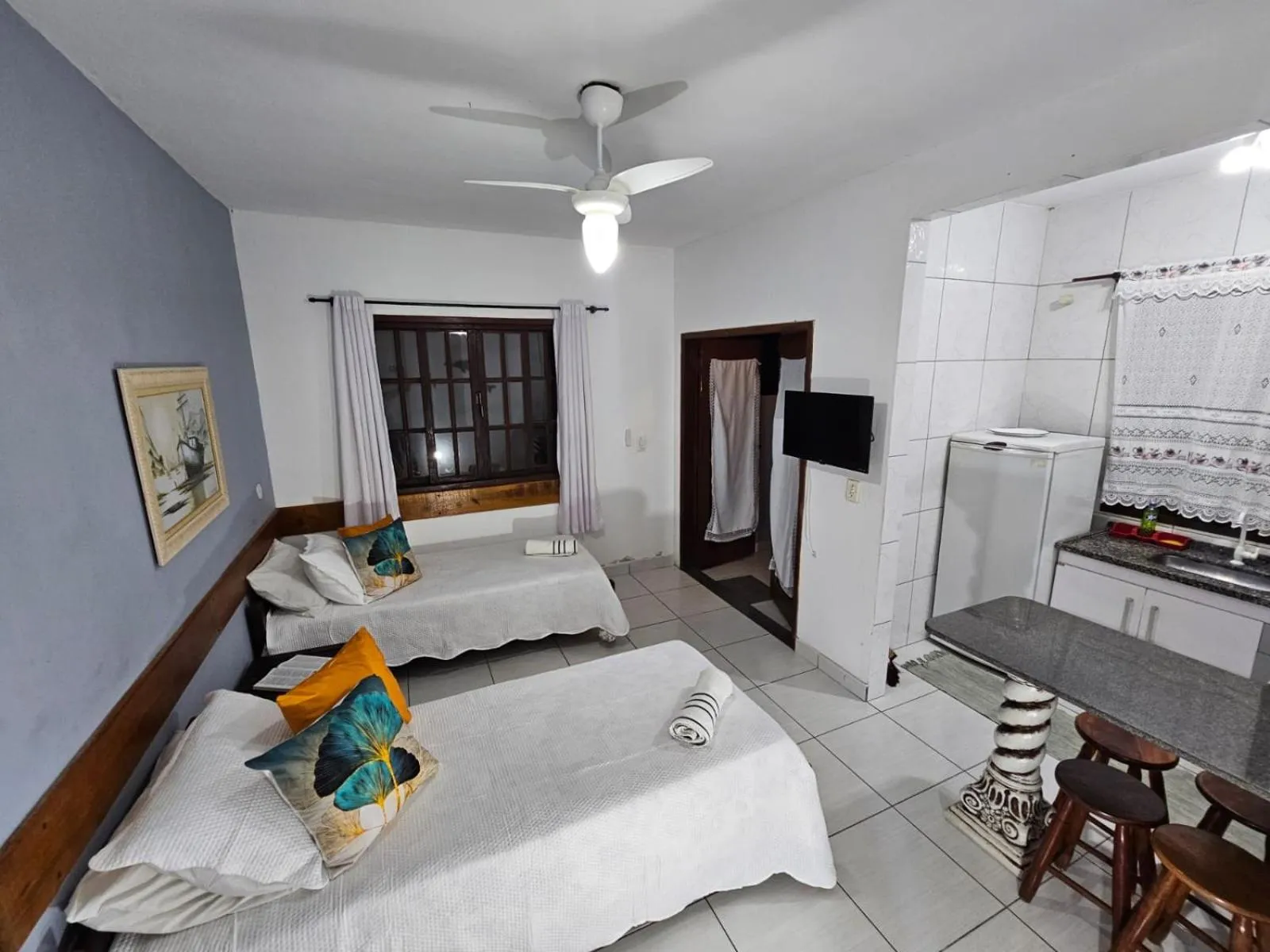 Bed in Pousada Recanto Das Emerências