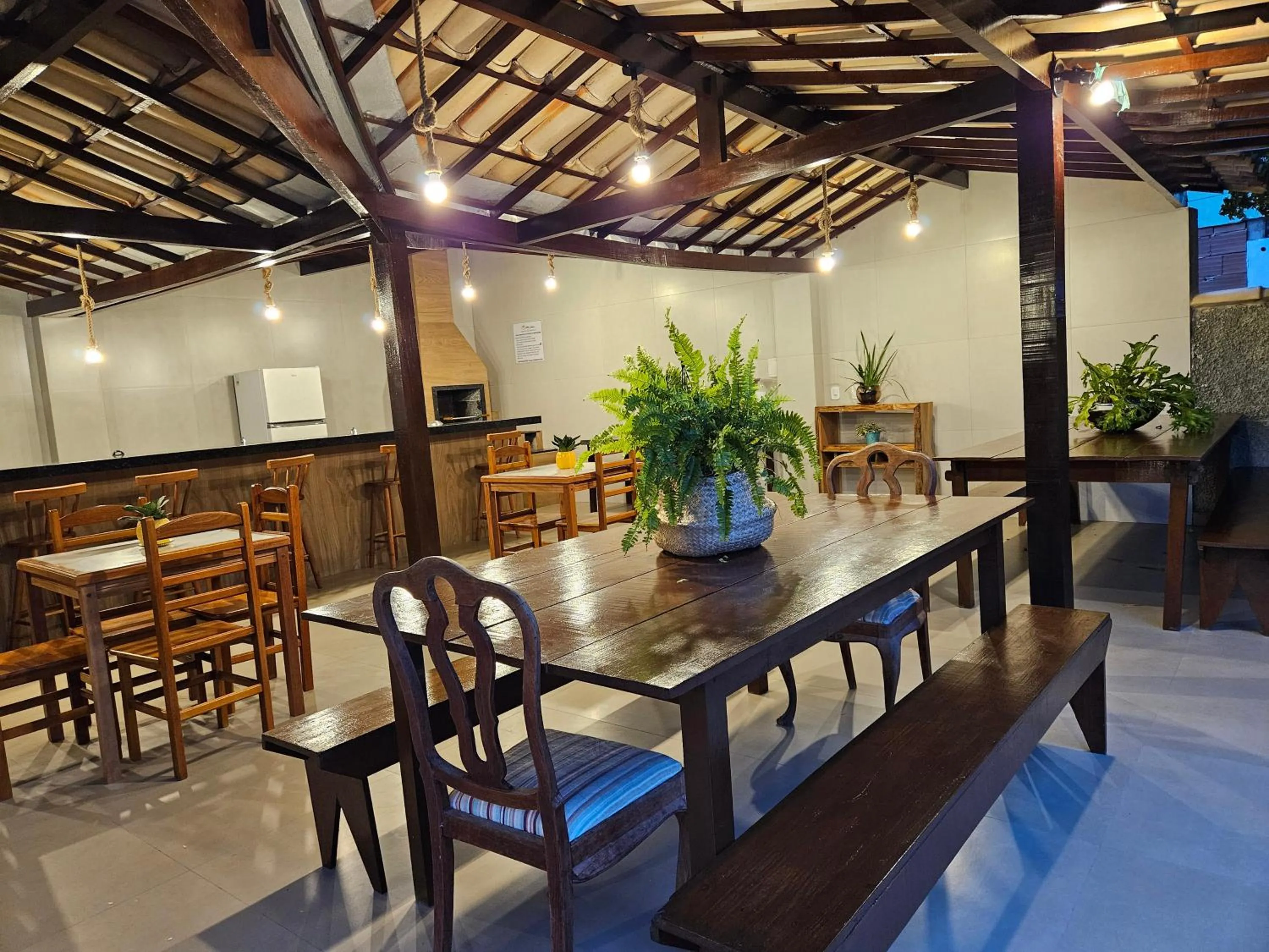 Dining area in Pousada Recanto Das Emerências