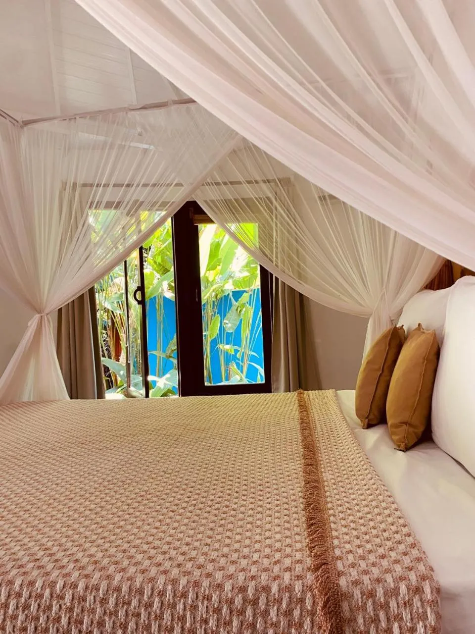 Bed in Pousada Jacarandá