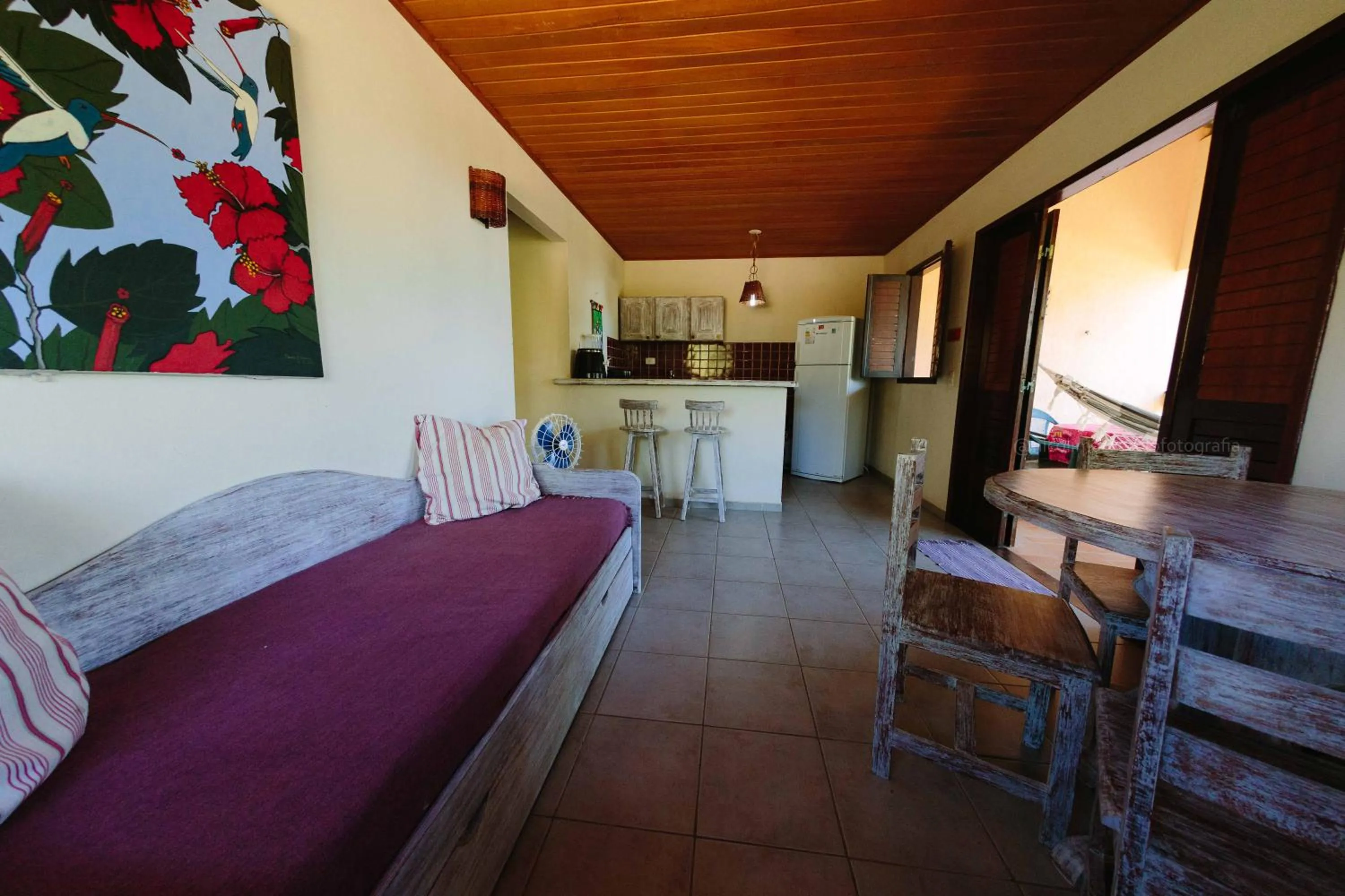 Kitchen or kitchenette in Pousada Hibiscus