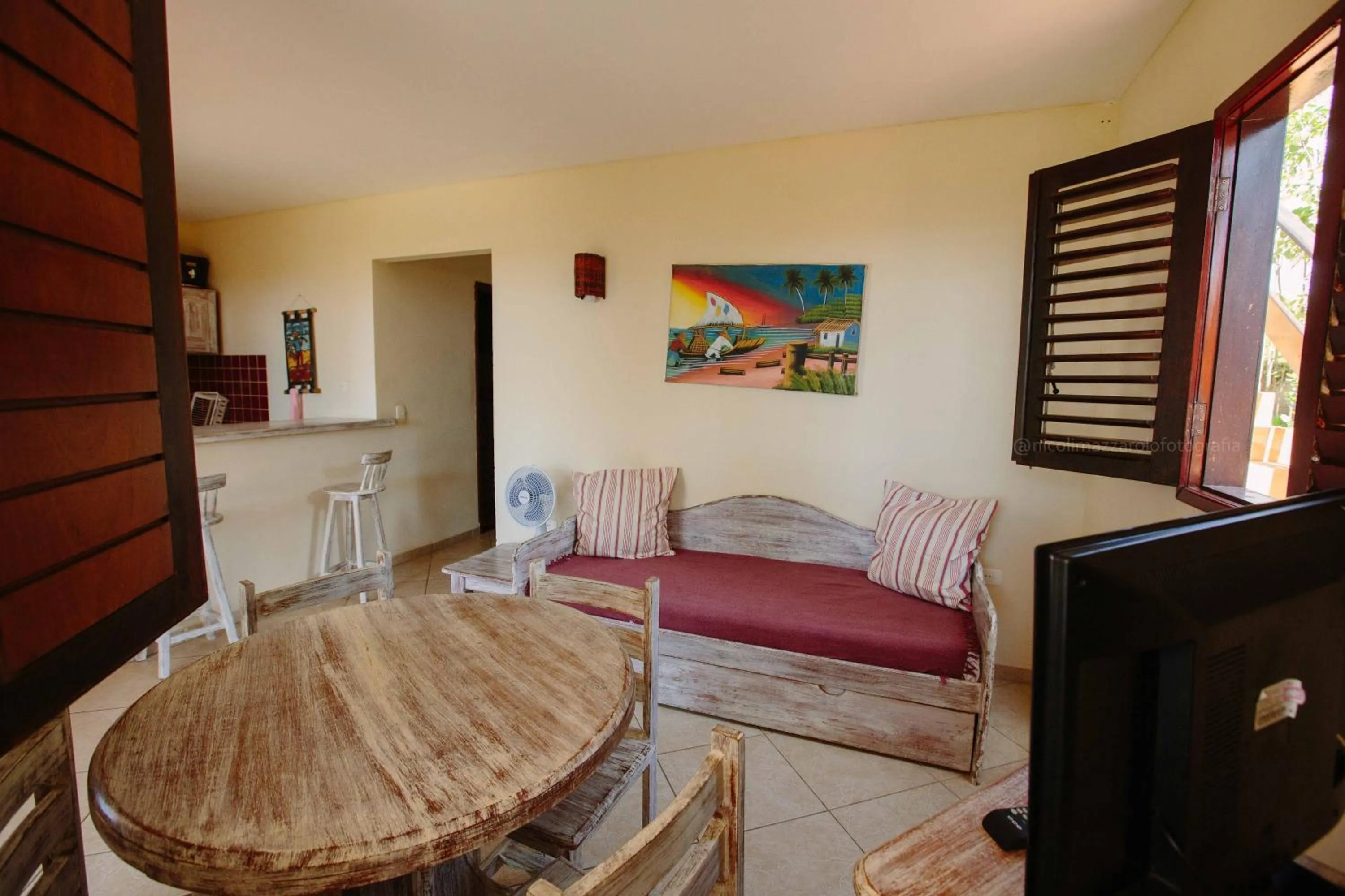 Living room in Pousada Hibiscus