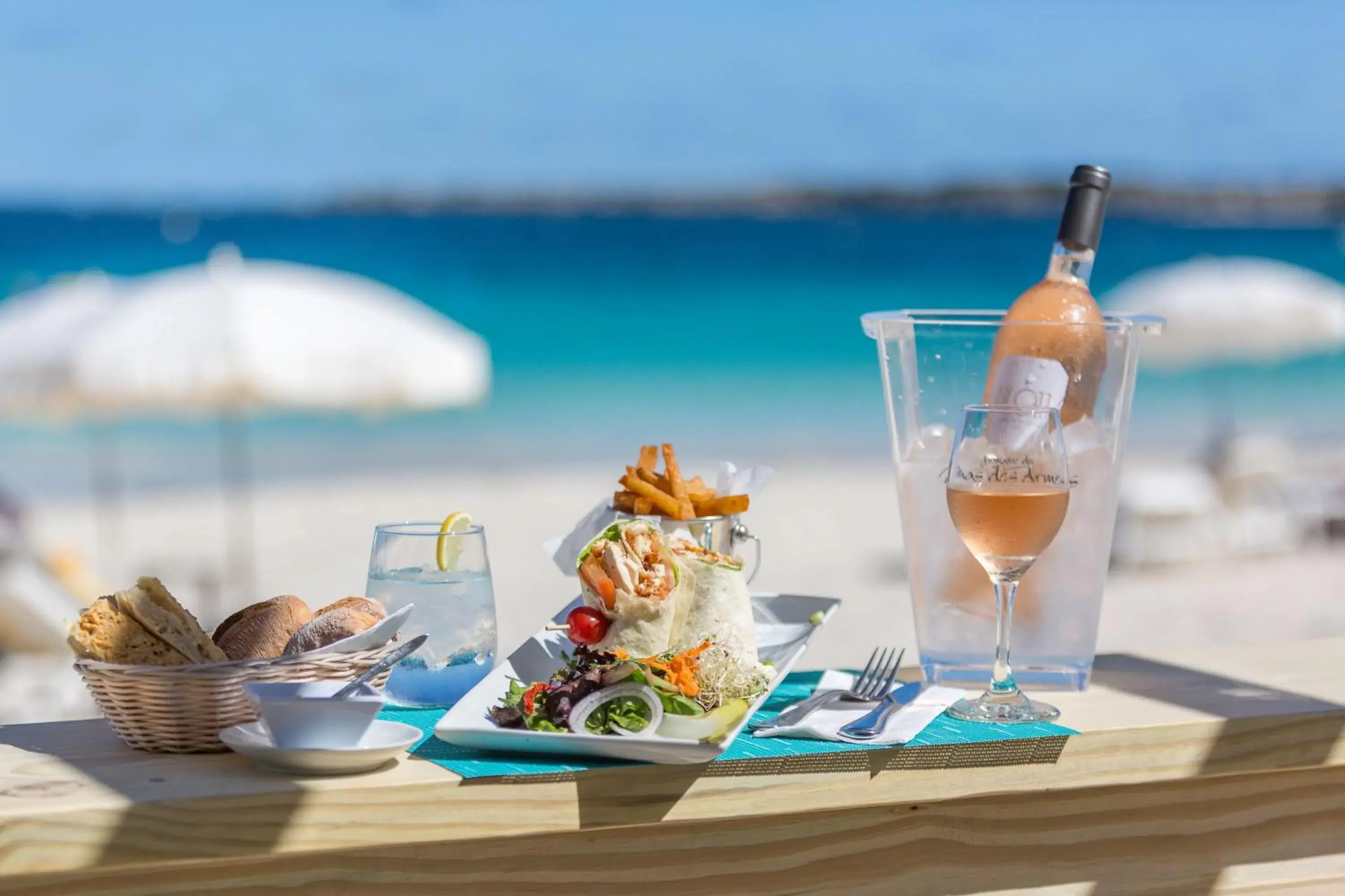 Food close-up in La Playa Orient Bay Food close-up in La Playa Orient Bay