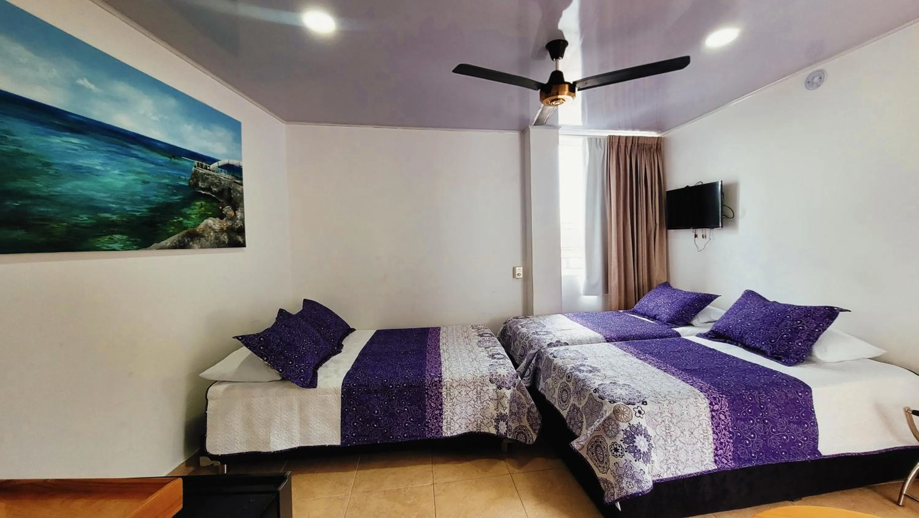 Bed in Hotel Olas